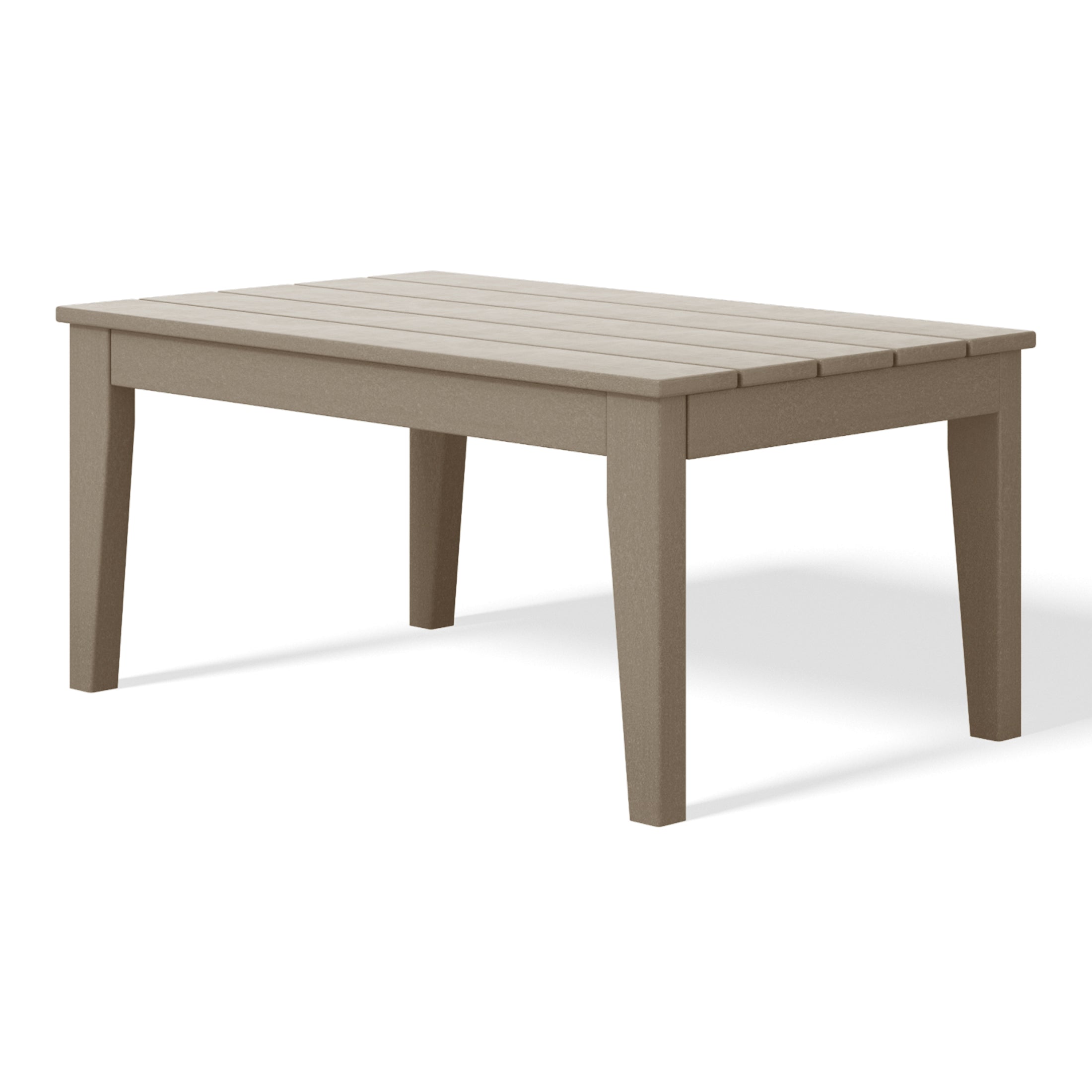 Paradise Low Outdoor HDPE Patio Rectangle Coffee Table
