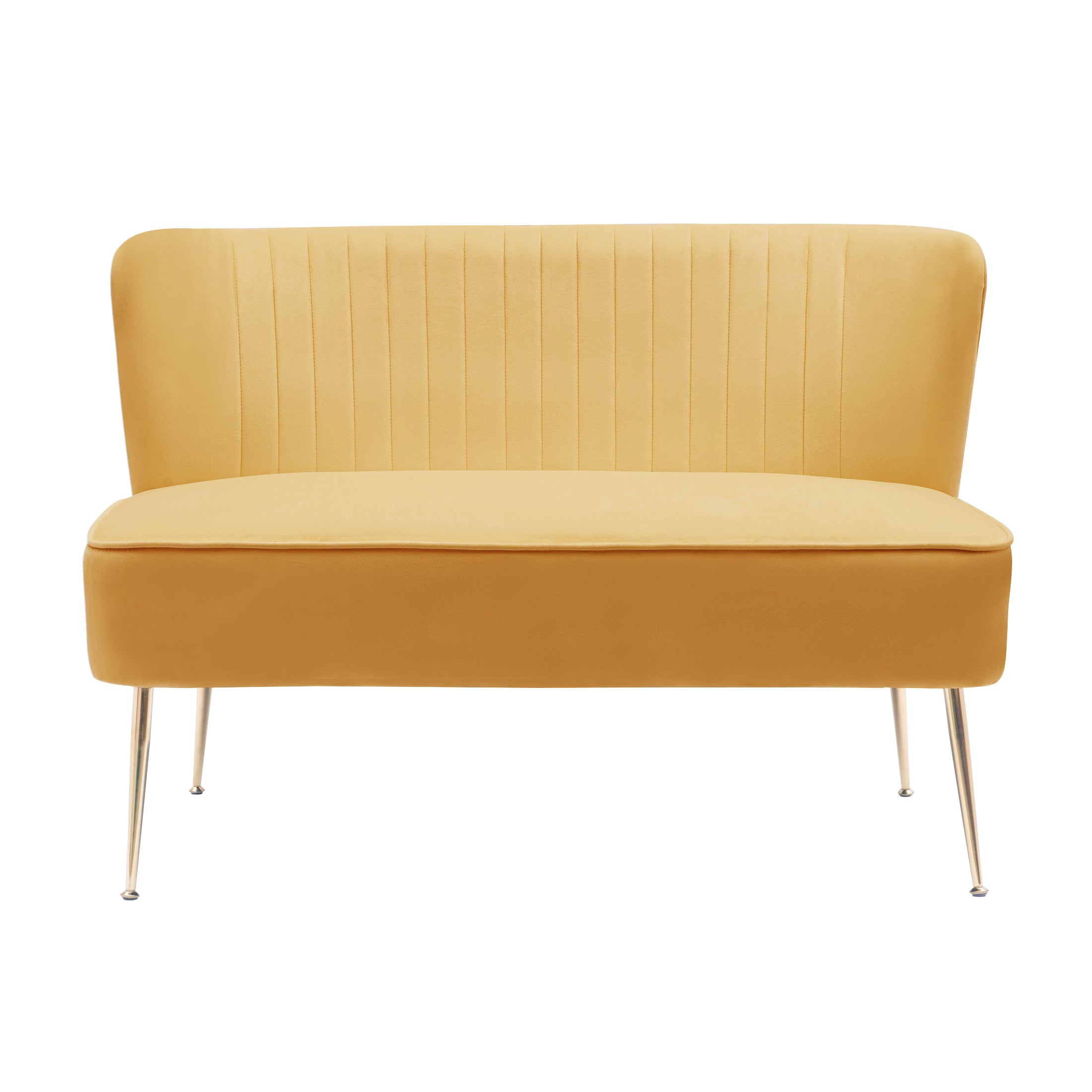 Alaia 46" Wide Upholstered Velvet Love Seat Sofa