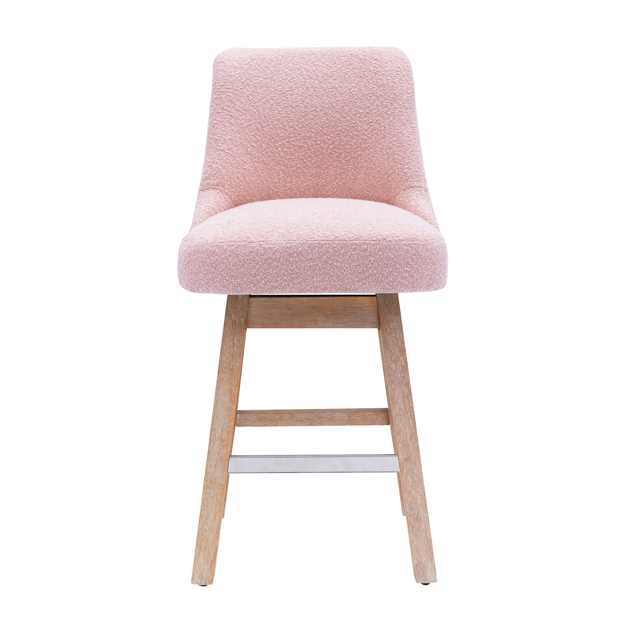 Amélie 26" Upholstered Swivel Counter Height Bar Stool