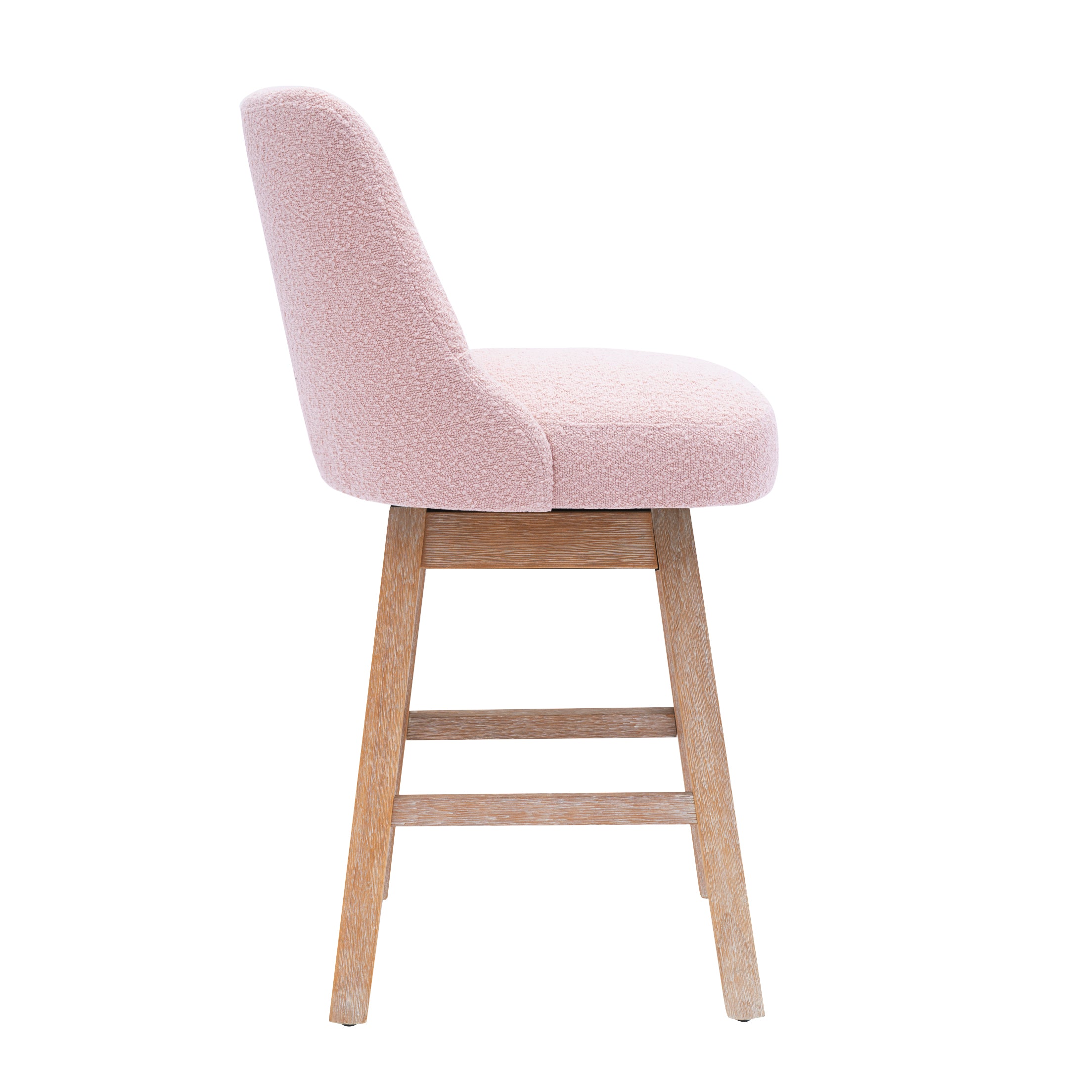 Amélie 26" Upholstered Swivel Counter Height Bar Stool