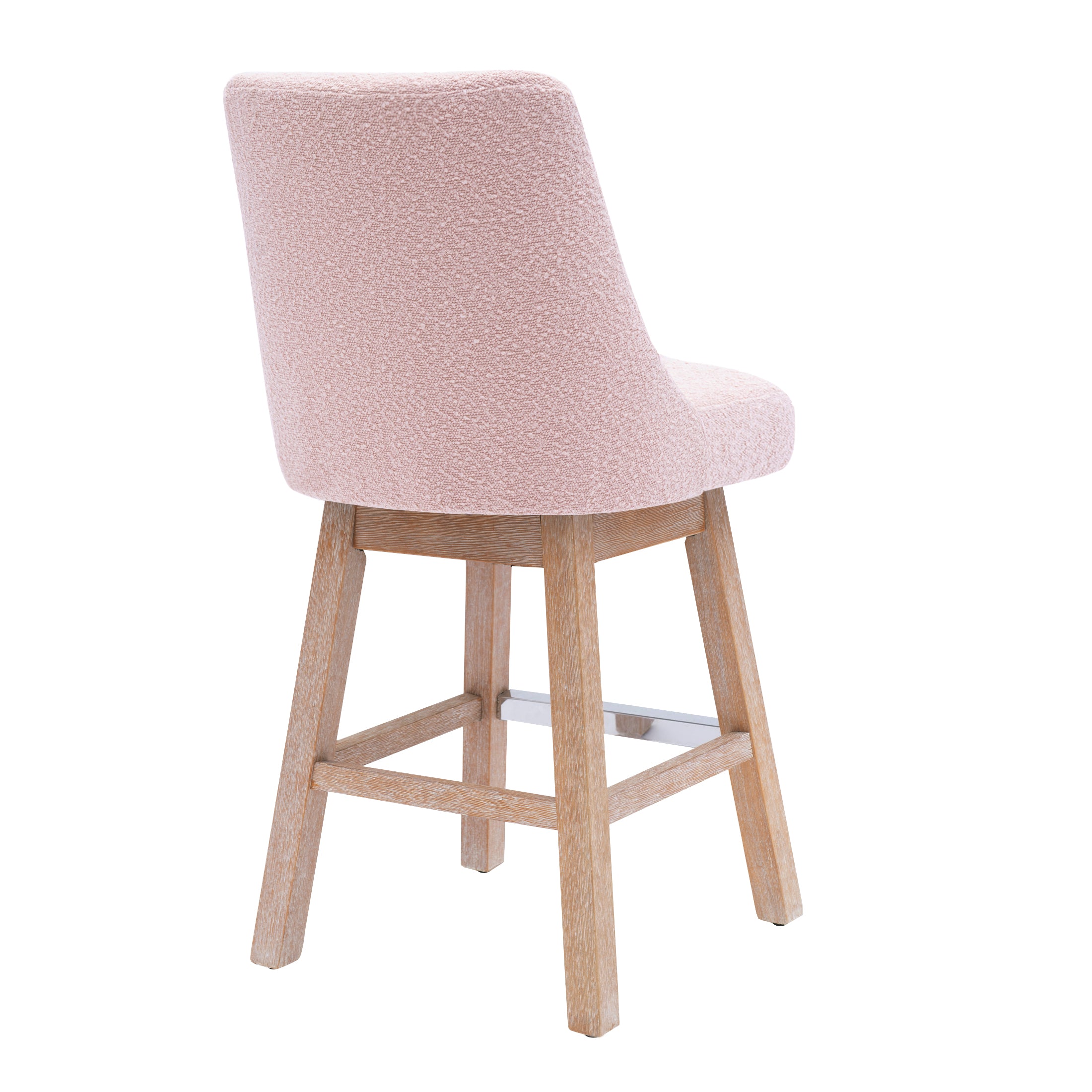 Amélie 26" Upholstered Swivel Counter Height Bar Stool