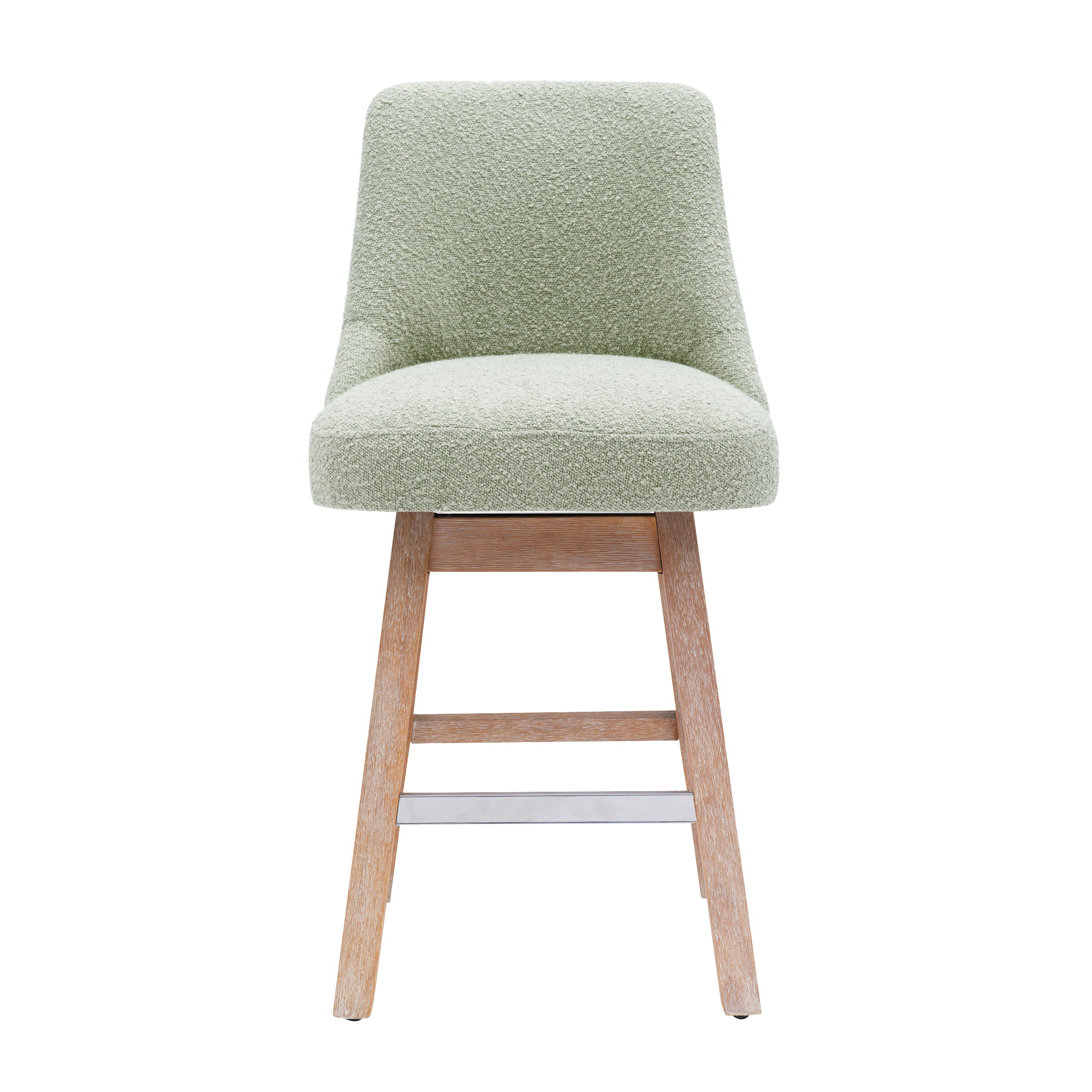 Amélie 26" Upholstered Swivel Counter Height Bar Stool