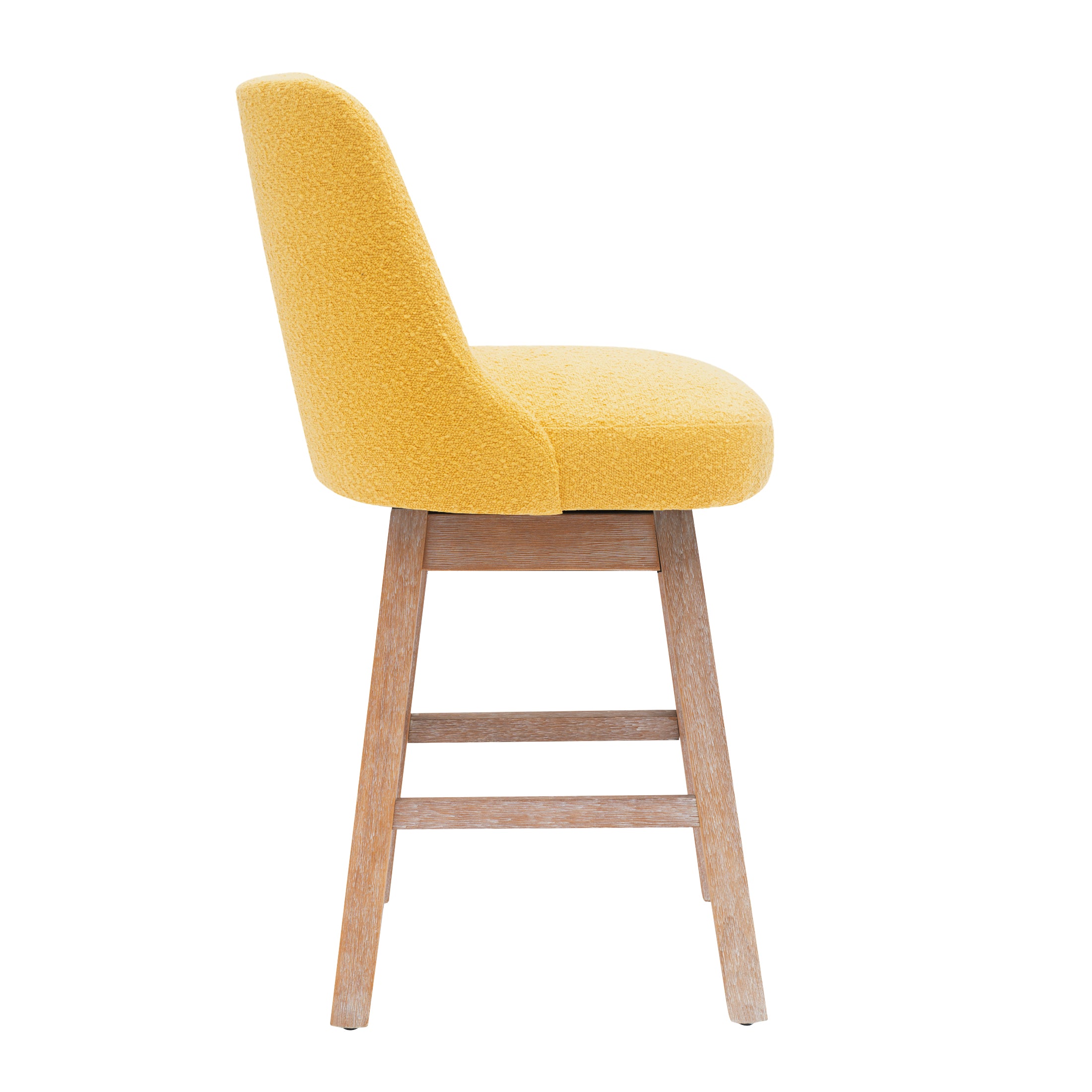 Amélie 26" Upholstered Swivel Counter Height Bar Stool
