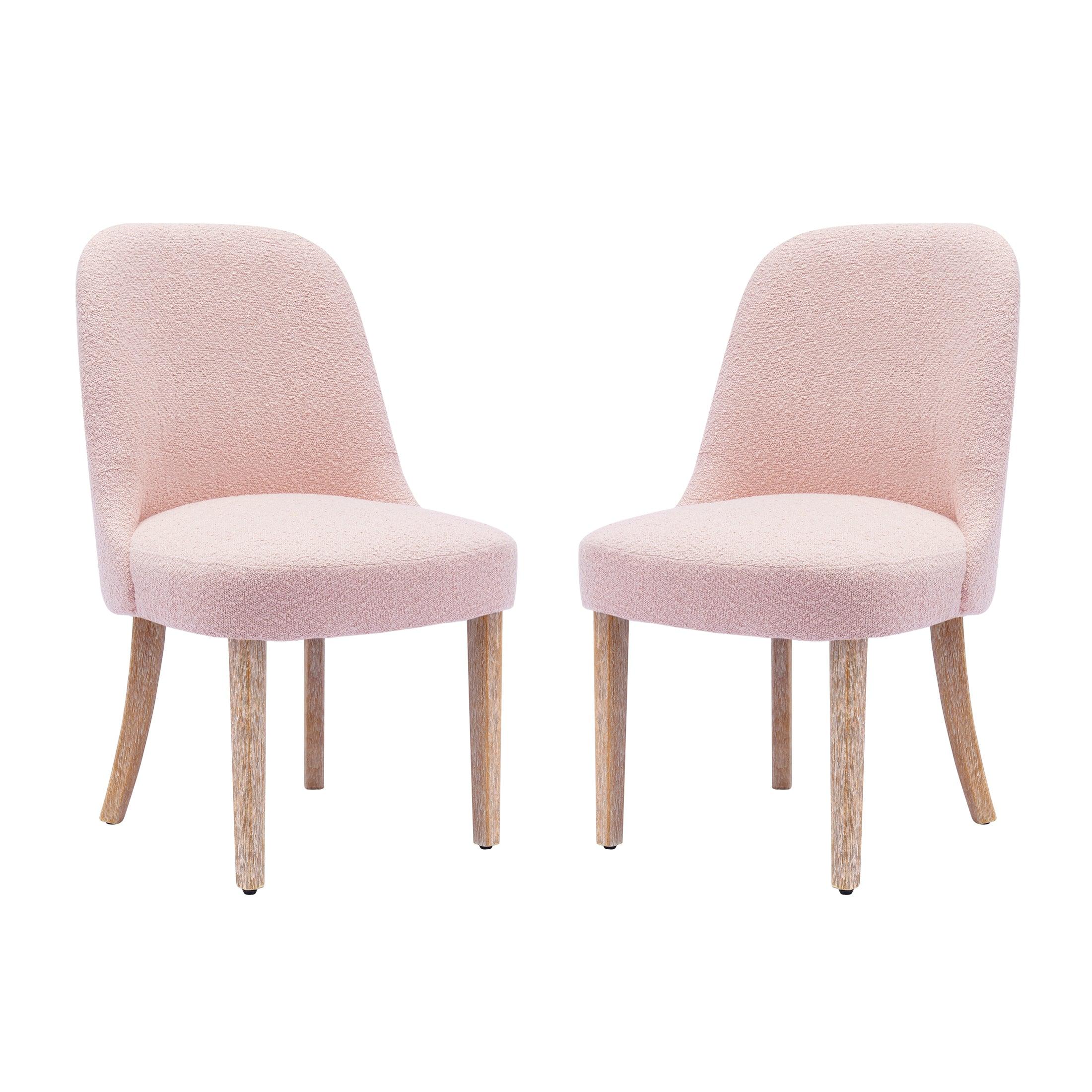 Amélie Mid-Century Modern Boucle Dining Chair (Set of 2) - Costaelm