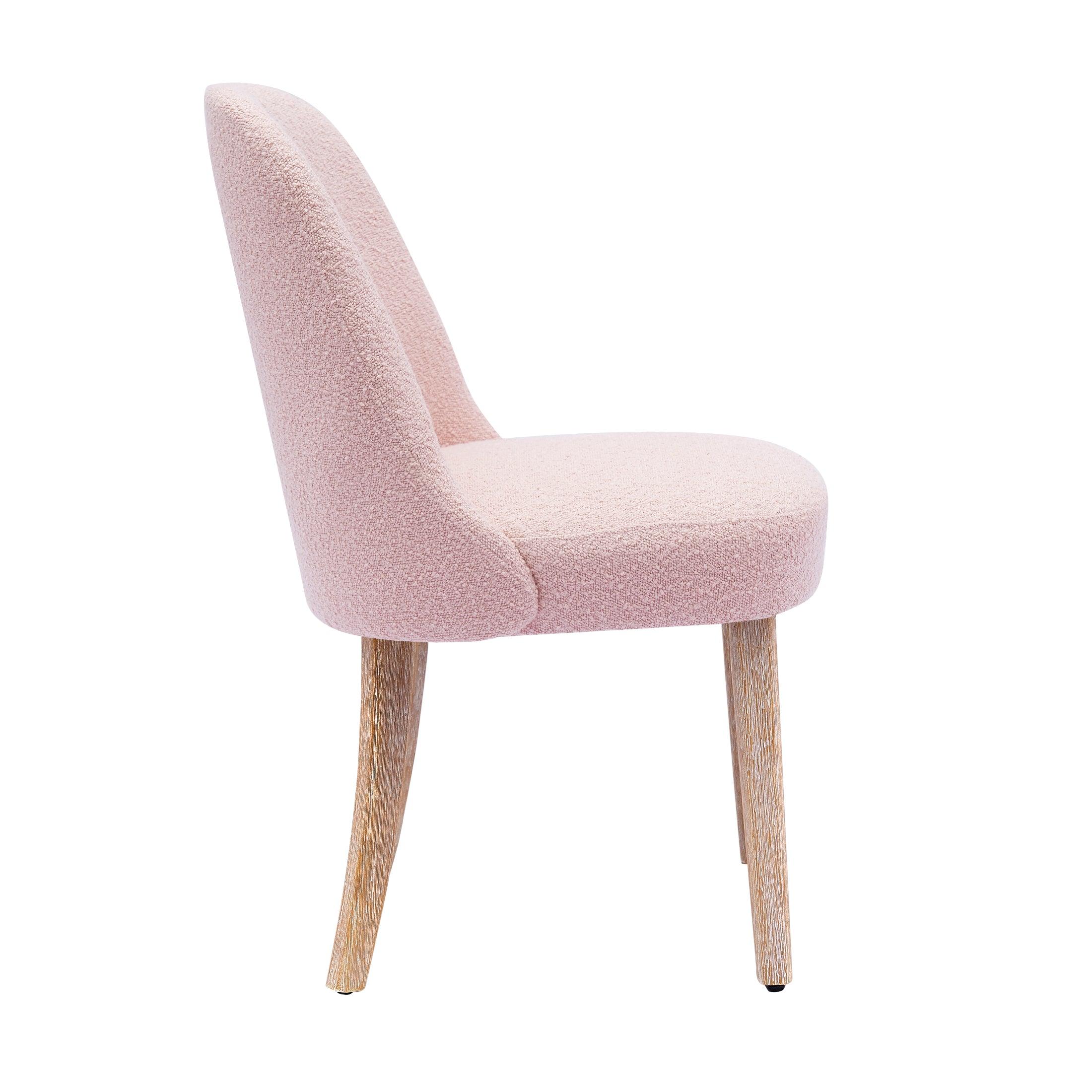 Amélie Mid-Century Modern Boucle Dining Chair (Set of 4) - Costaelm
