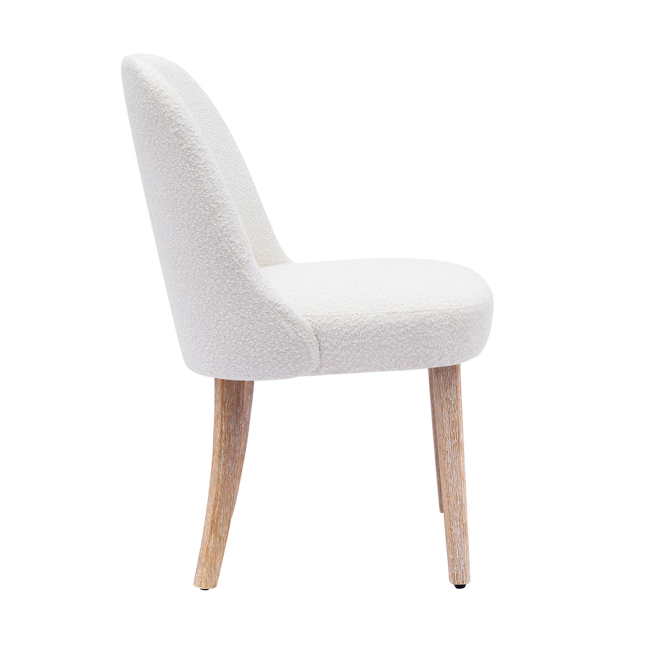 Amélie Mid-Century Modern Boucle Dining Chair (Set of 4) - Costaelm