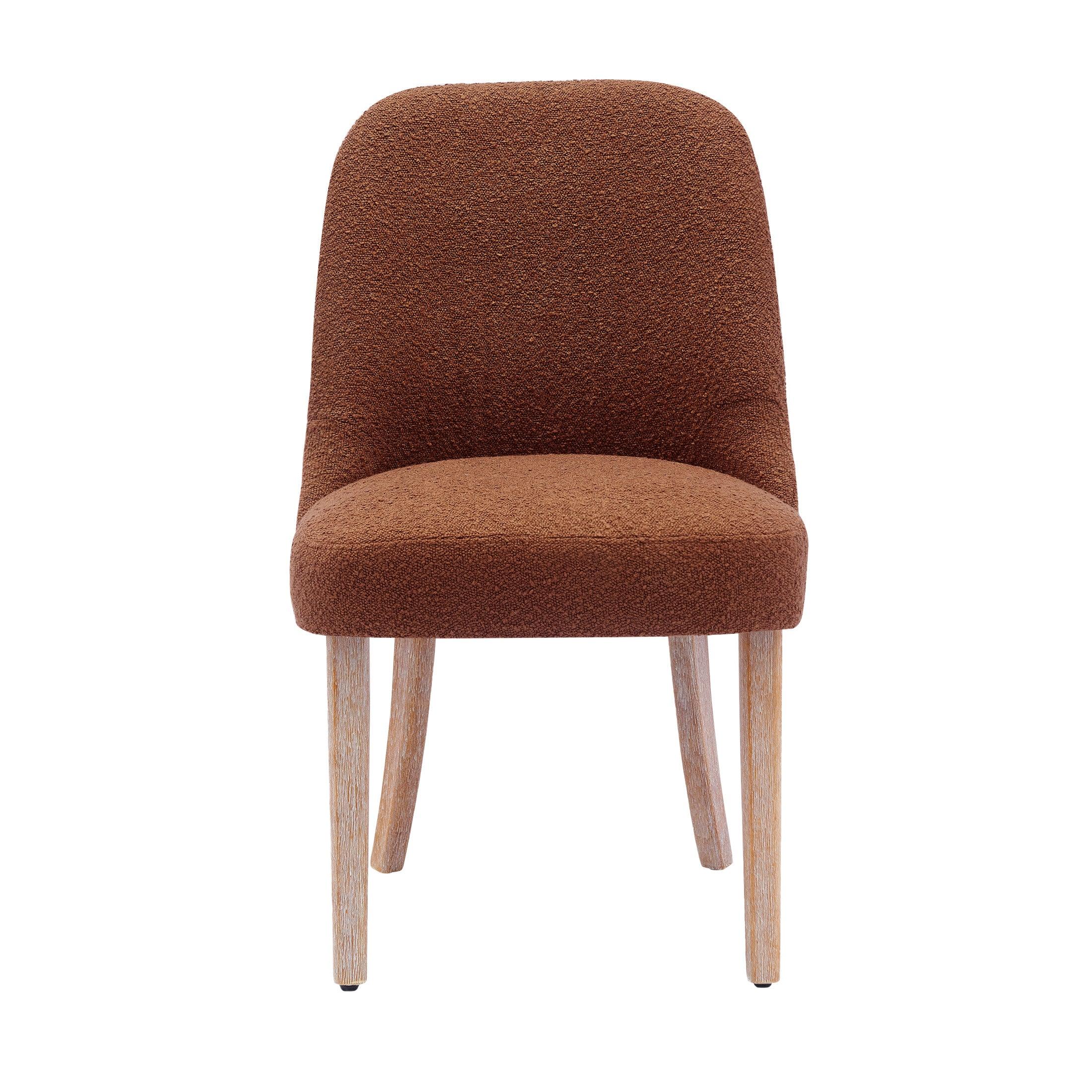 Amélie Mid-Century Modern Boucle Dining Chair (Set of 4) - Costaelm