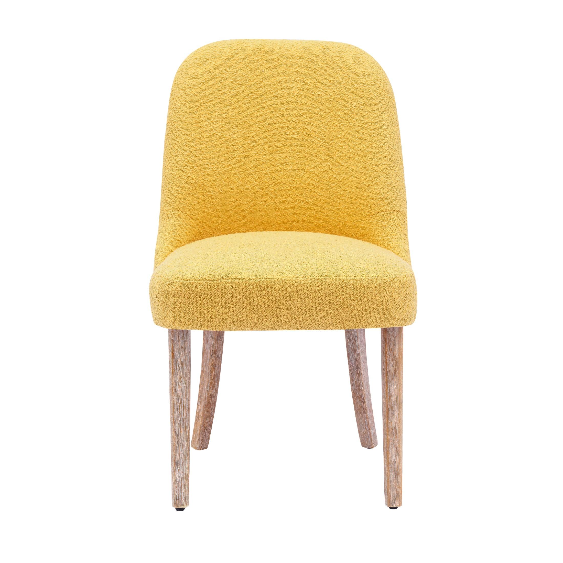 Amélie Mid-Century Modern Boucle Dining Chair (Set of 4) - Costaelm
