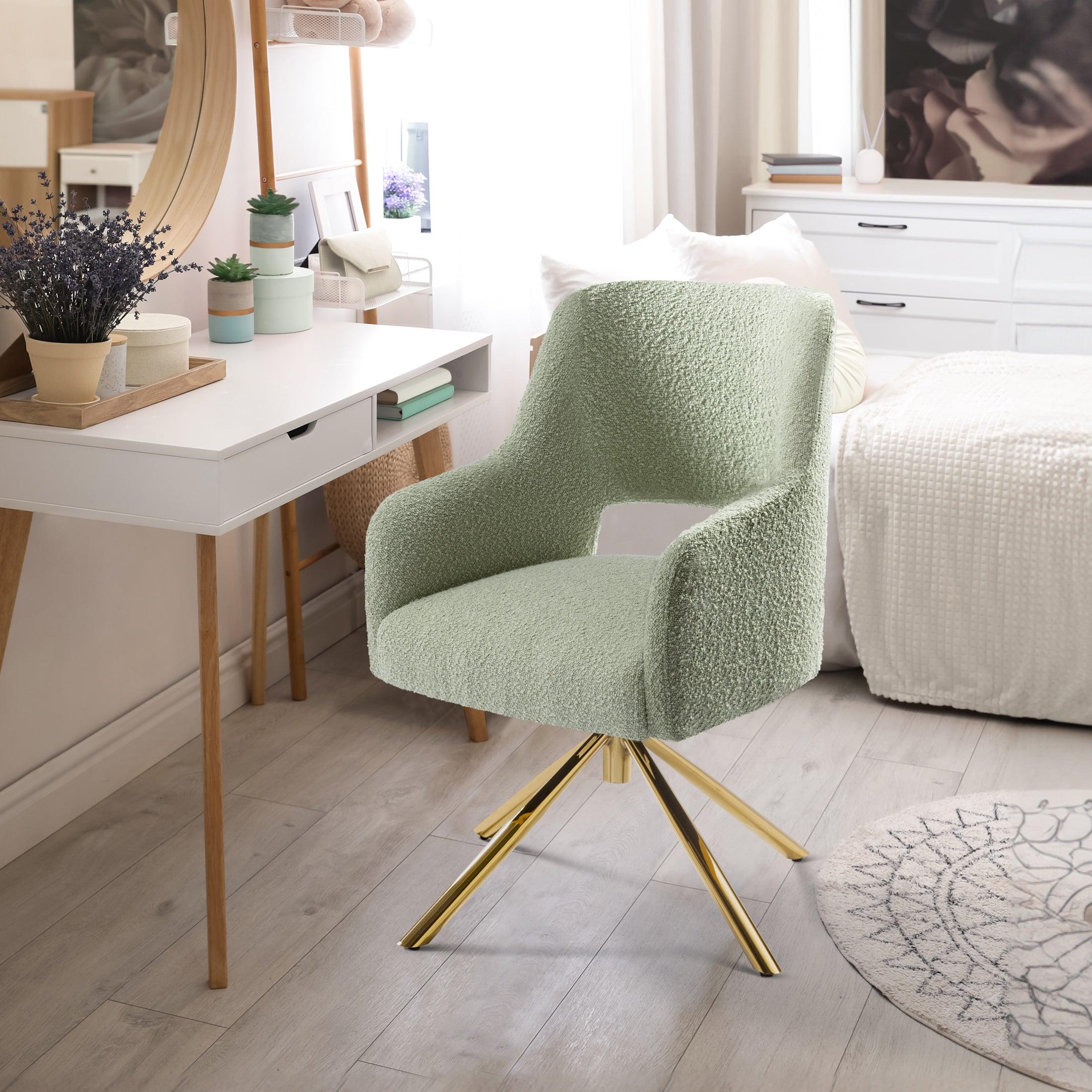 Amélie Mid-Century Modern Wide Boucle Swivel Accent Chair (Set of 2) - Costaelm