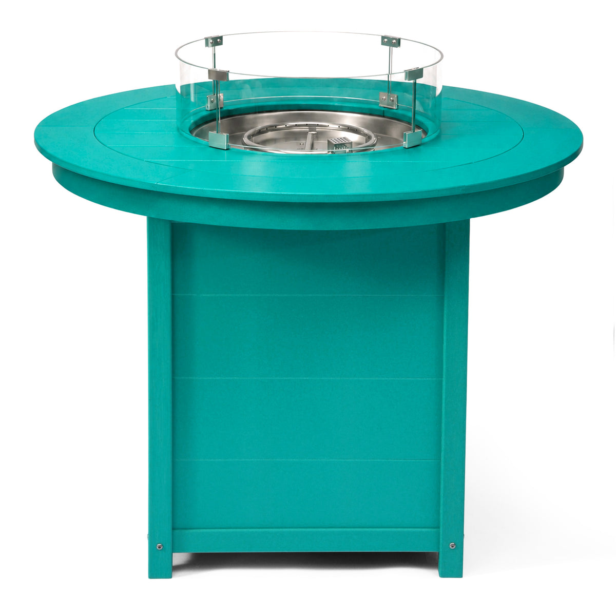 Sol 47" Modern Outdoor Patio Propane Round Counter Height Fire Pit Table