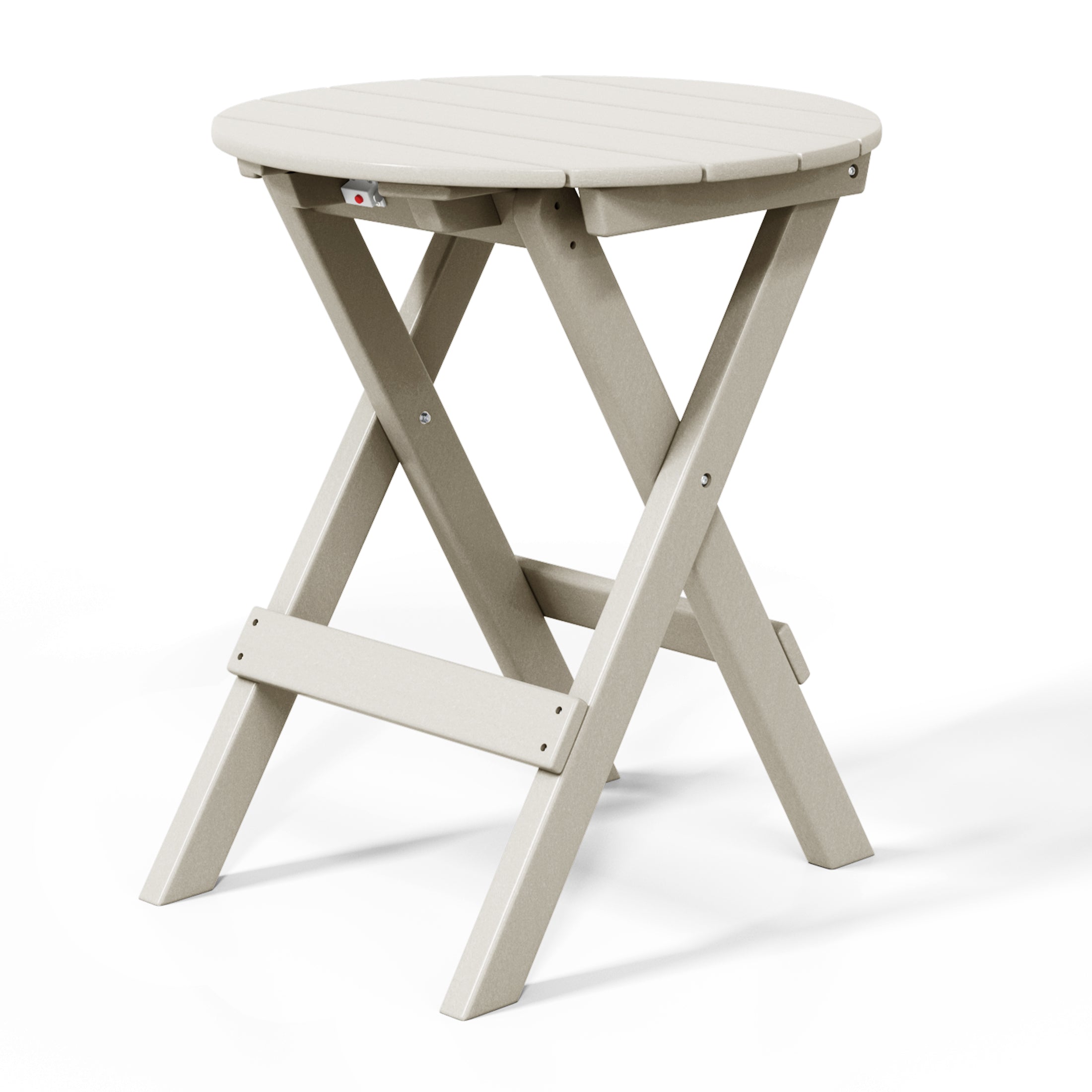 Paradise HDPE Outdoor 24.5 Inch Round Portable Folding Patio Dining Table