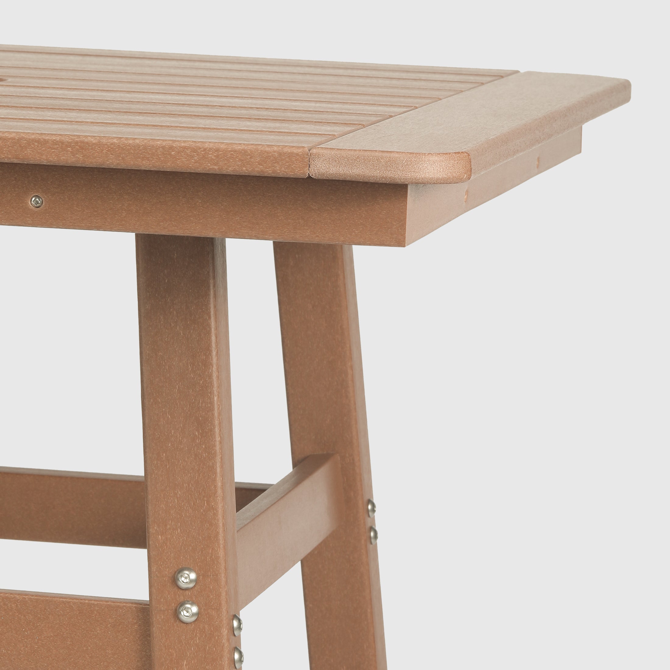 Paradise 30" Square Outdoor Patio Bistro Bar Table With Umbrella Hole