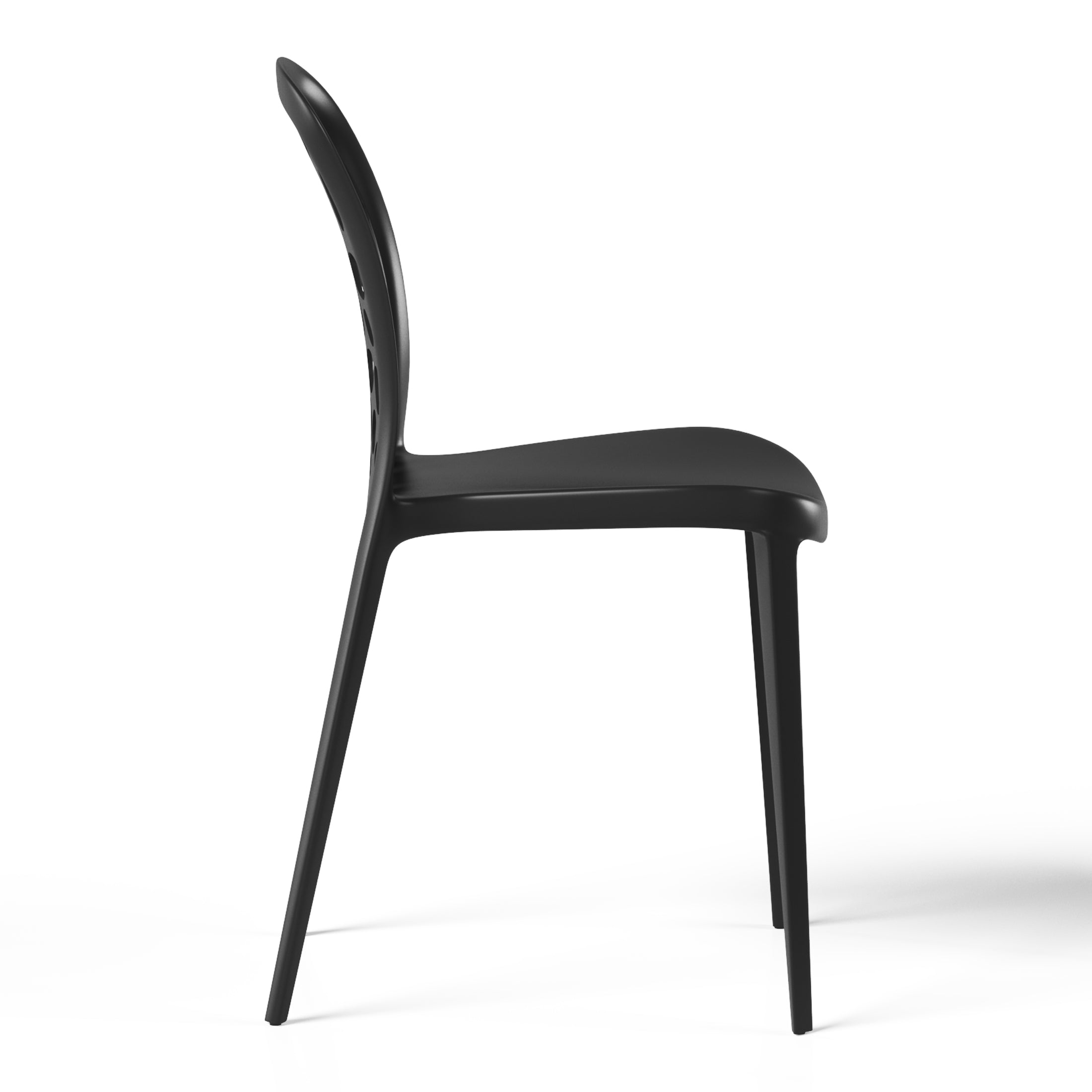 Sunshine Outdoor Modern Stackable Patio Dining Chairs (Set of 2)