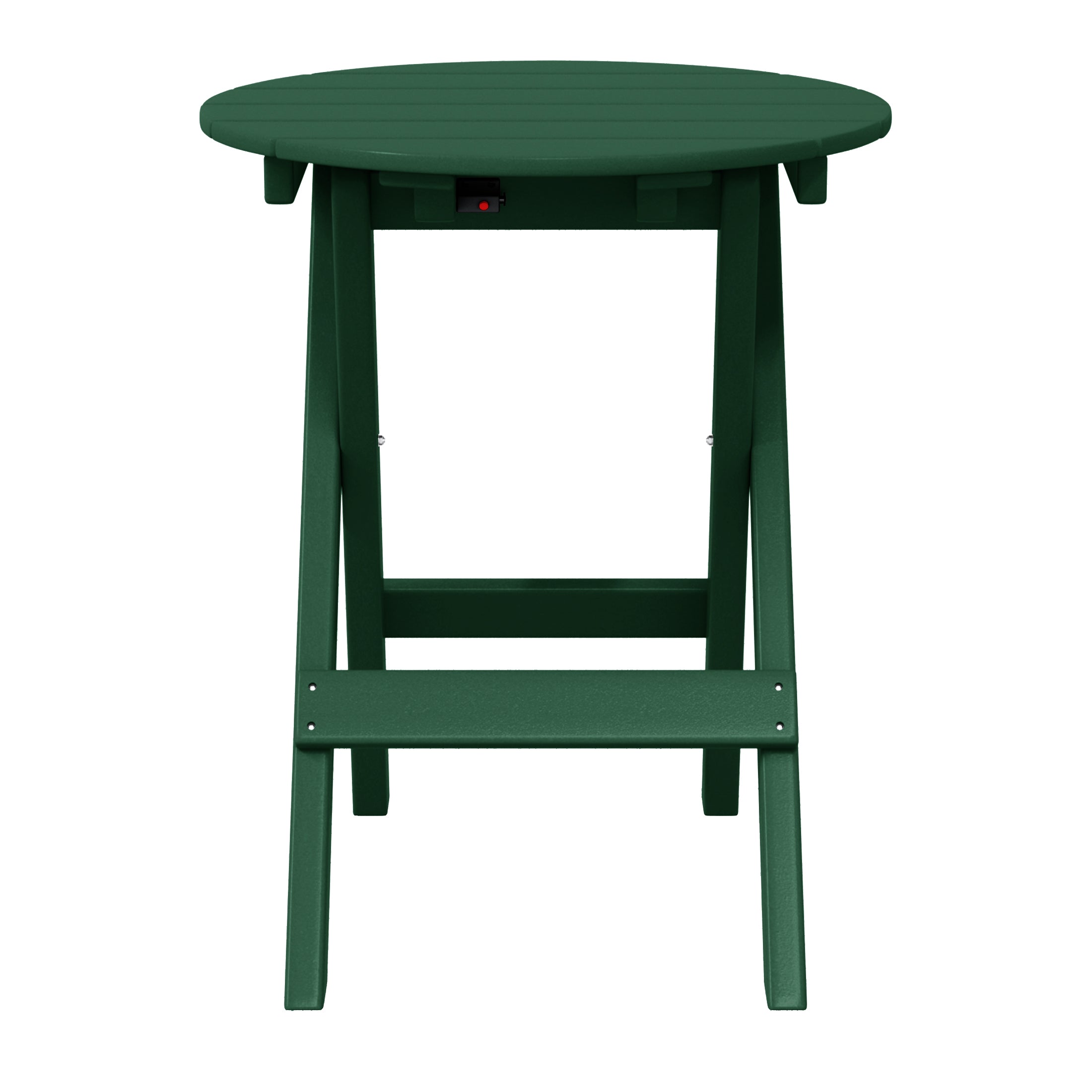 Paradise HDPE Outdoor 24.5 Inch Round Portable Folding Patio Dining Table