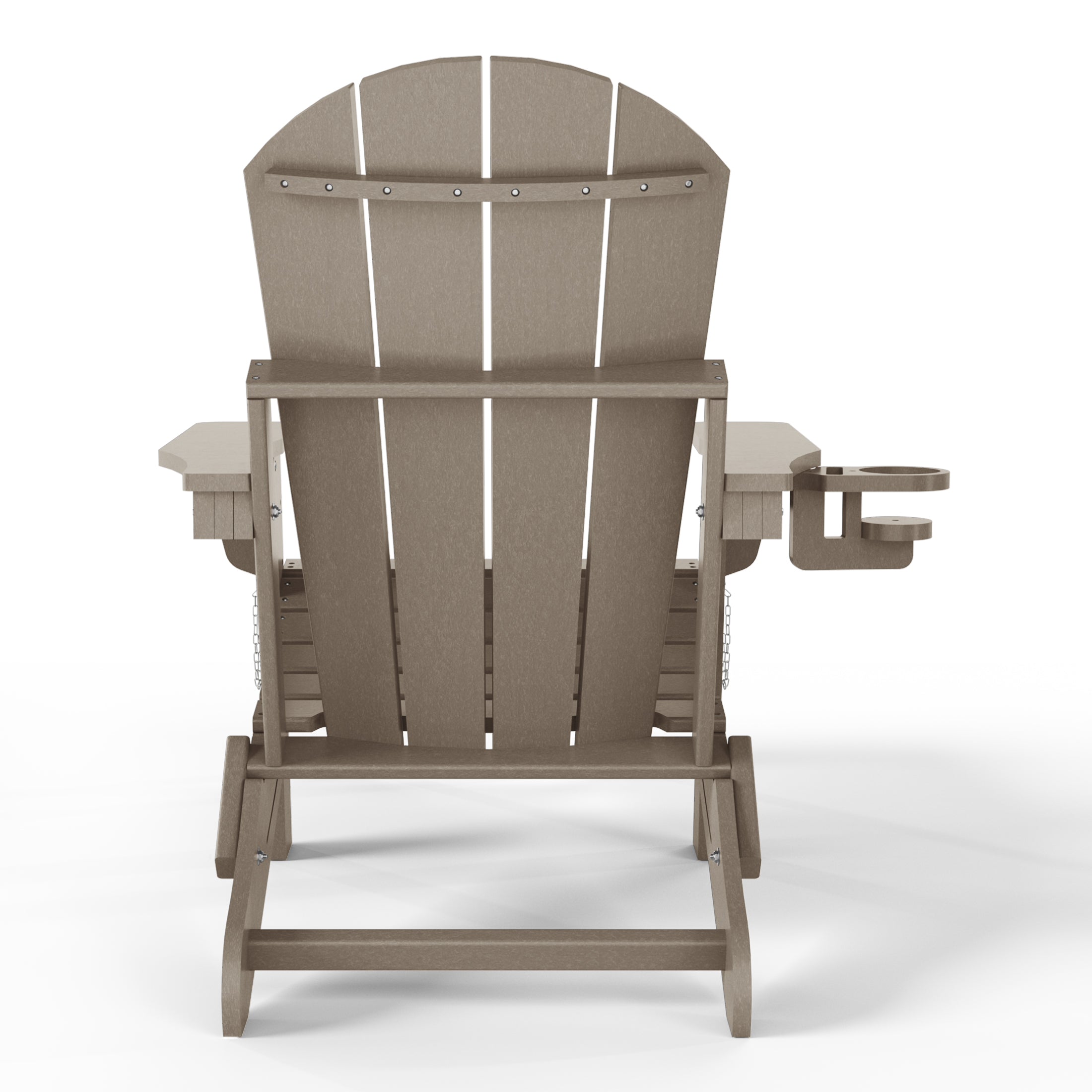 Paradise Folding Adjustable Adirondack Chair with Retractable Ottoman and Cup Holder