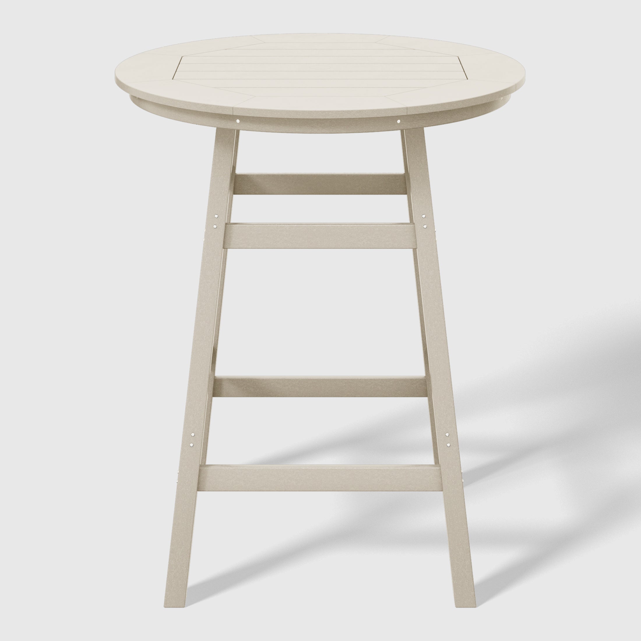 Paradise 5-Piece HDPE Outdoor Patio Dining Bar Bistro Table Set with Bar Stools