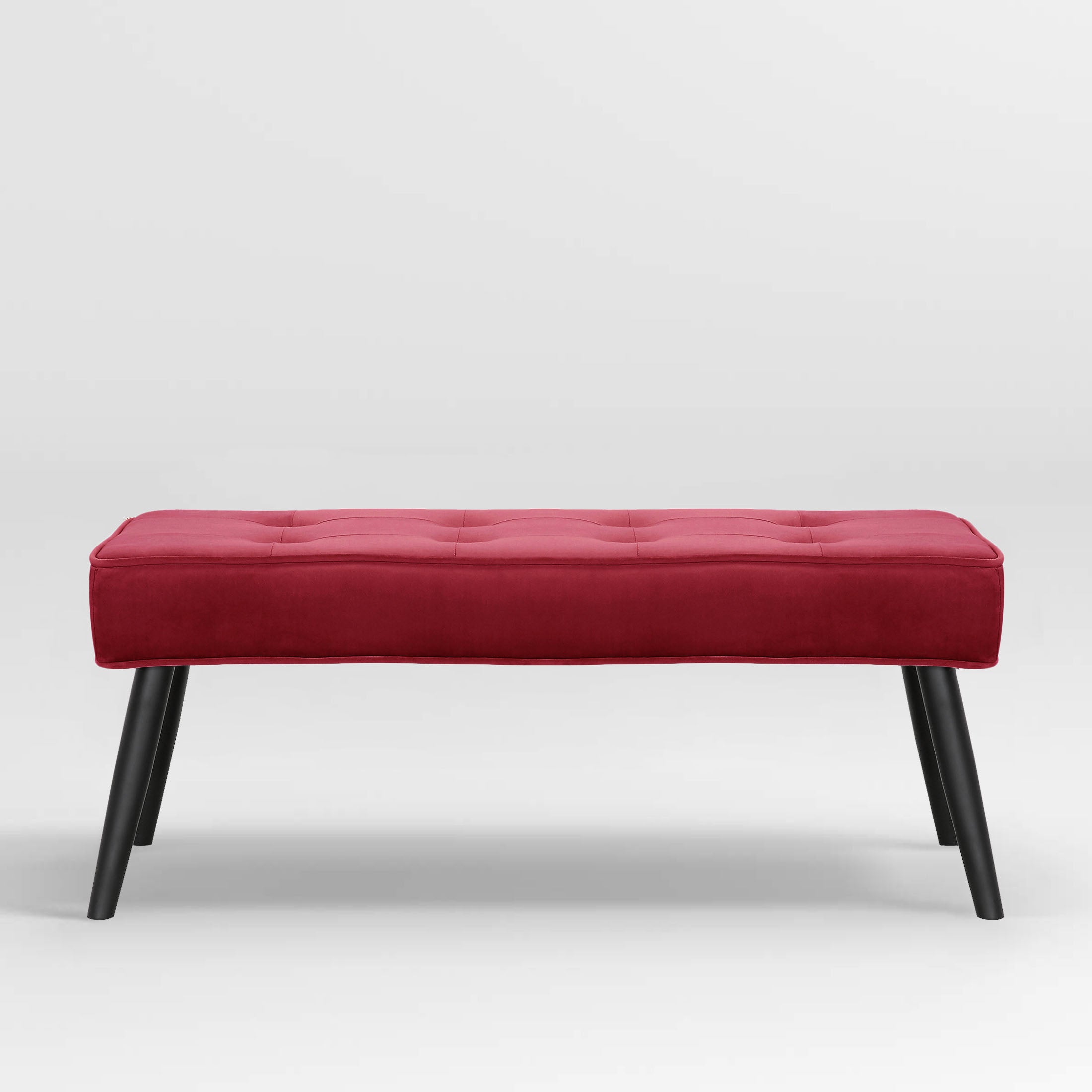 Hank Button Tufted Velvet Upholstered Accent Bench