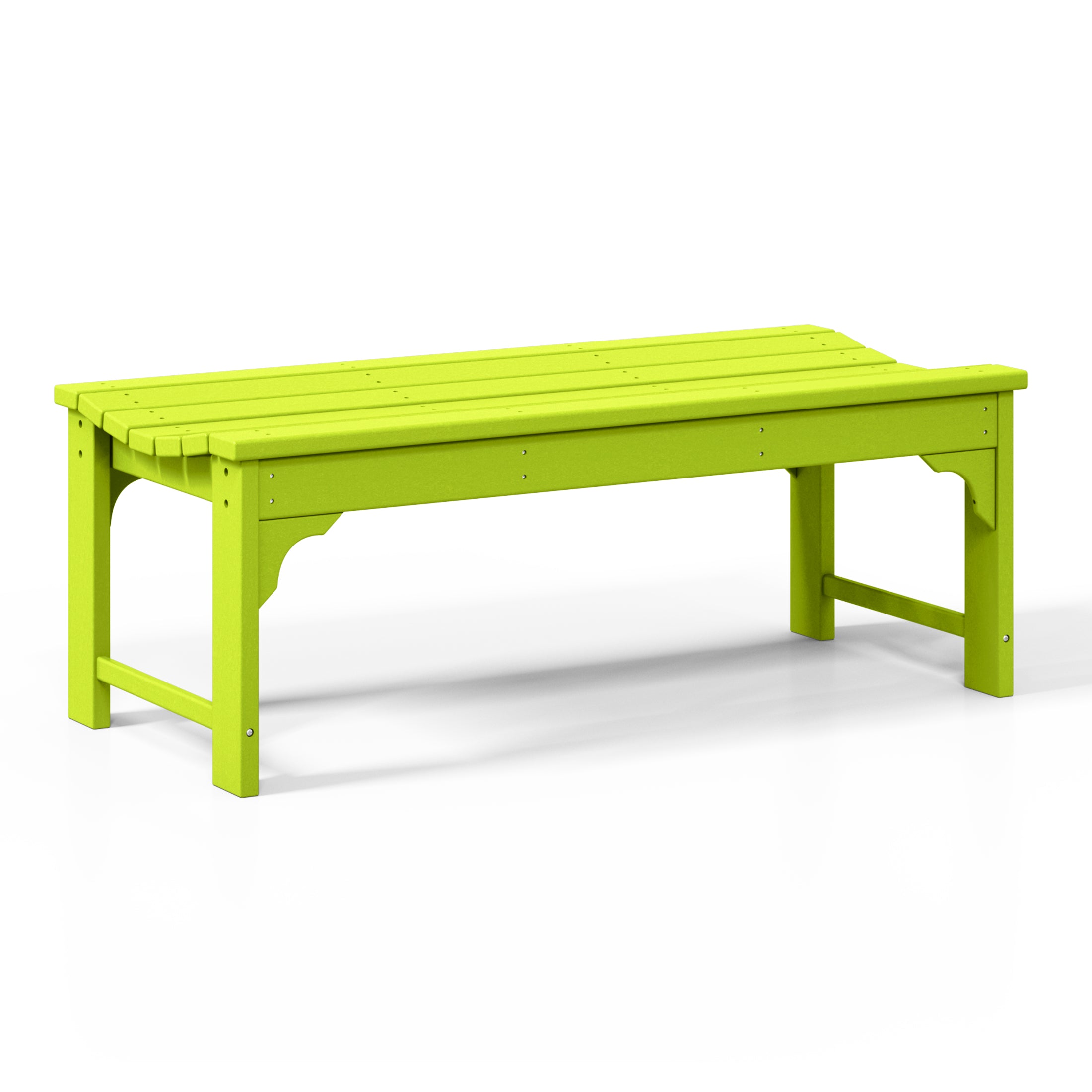Paradise 48" length backless Poly Wood Outdoor / Garden bench