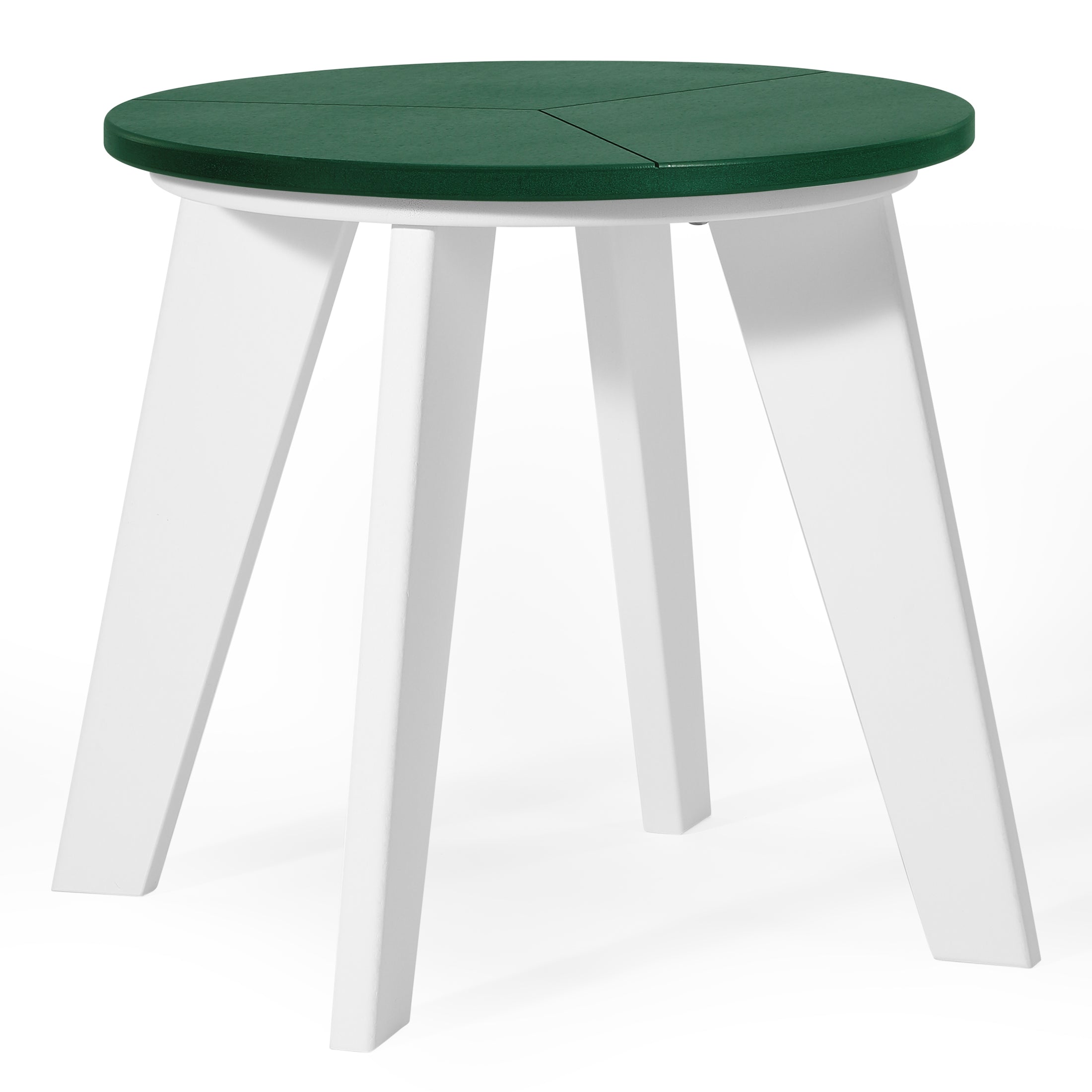 Seaside 3-Piece Outdoor HDPE Conversation Set with Deep Seating Chairs and Round Side Table