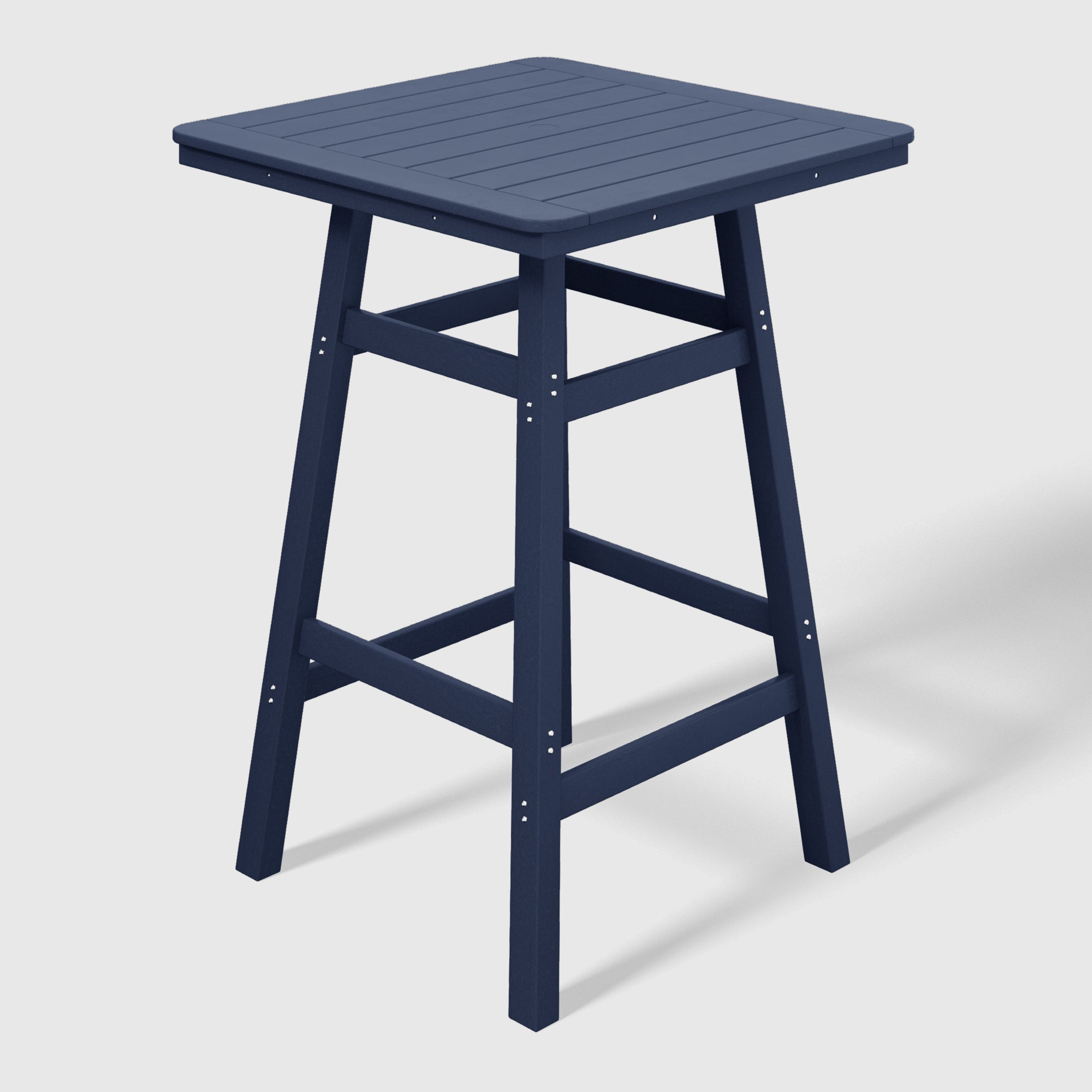 Paradise 30" Square Outdoor Patio Bistro Bar Table With Umbrella Hole