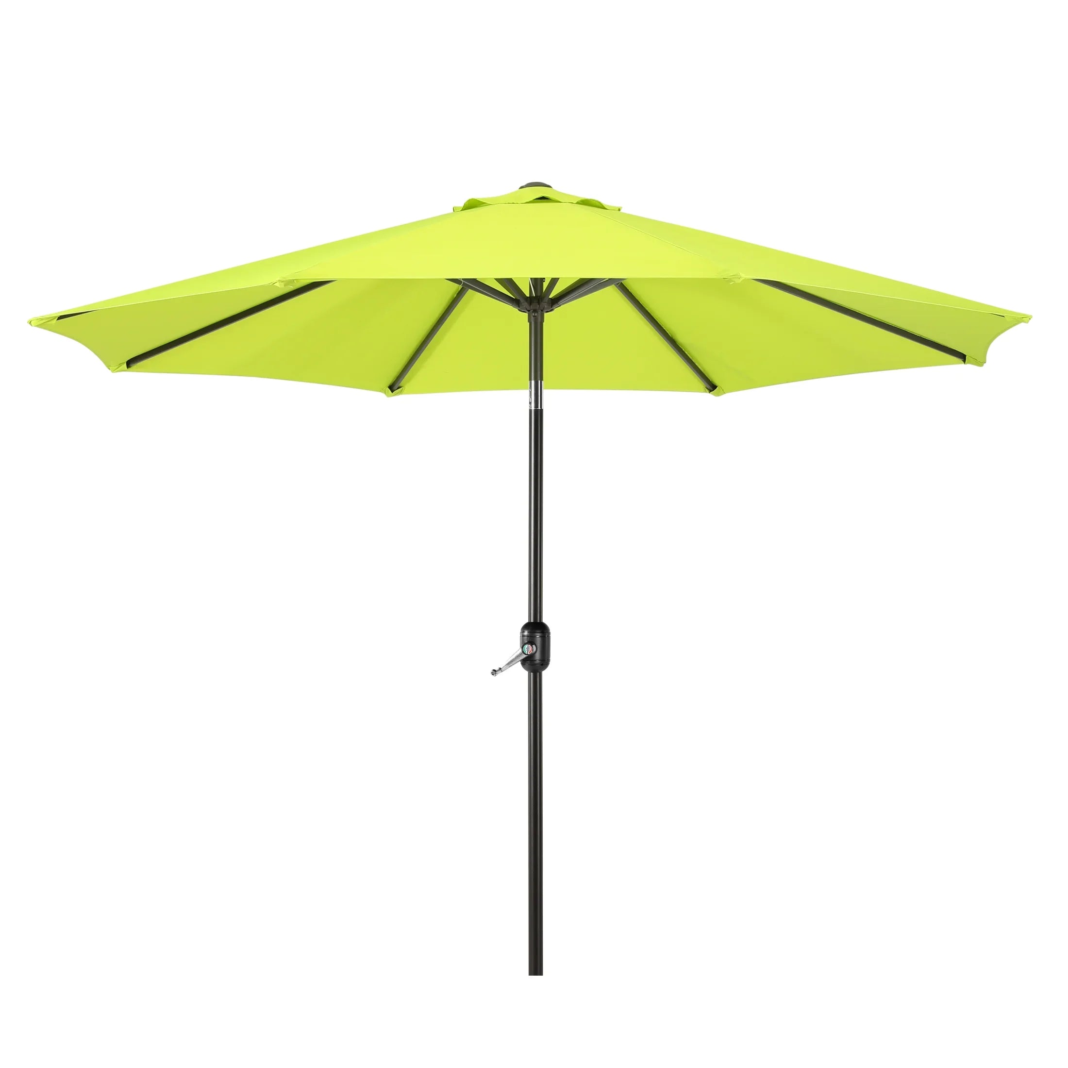 compact patio umbrella 9 Ft Patio Umbrella for Outdoor Shade, Coffee