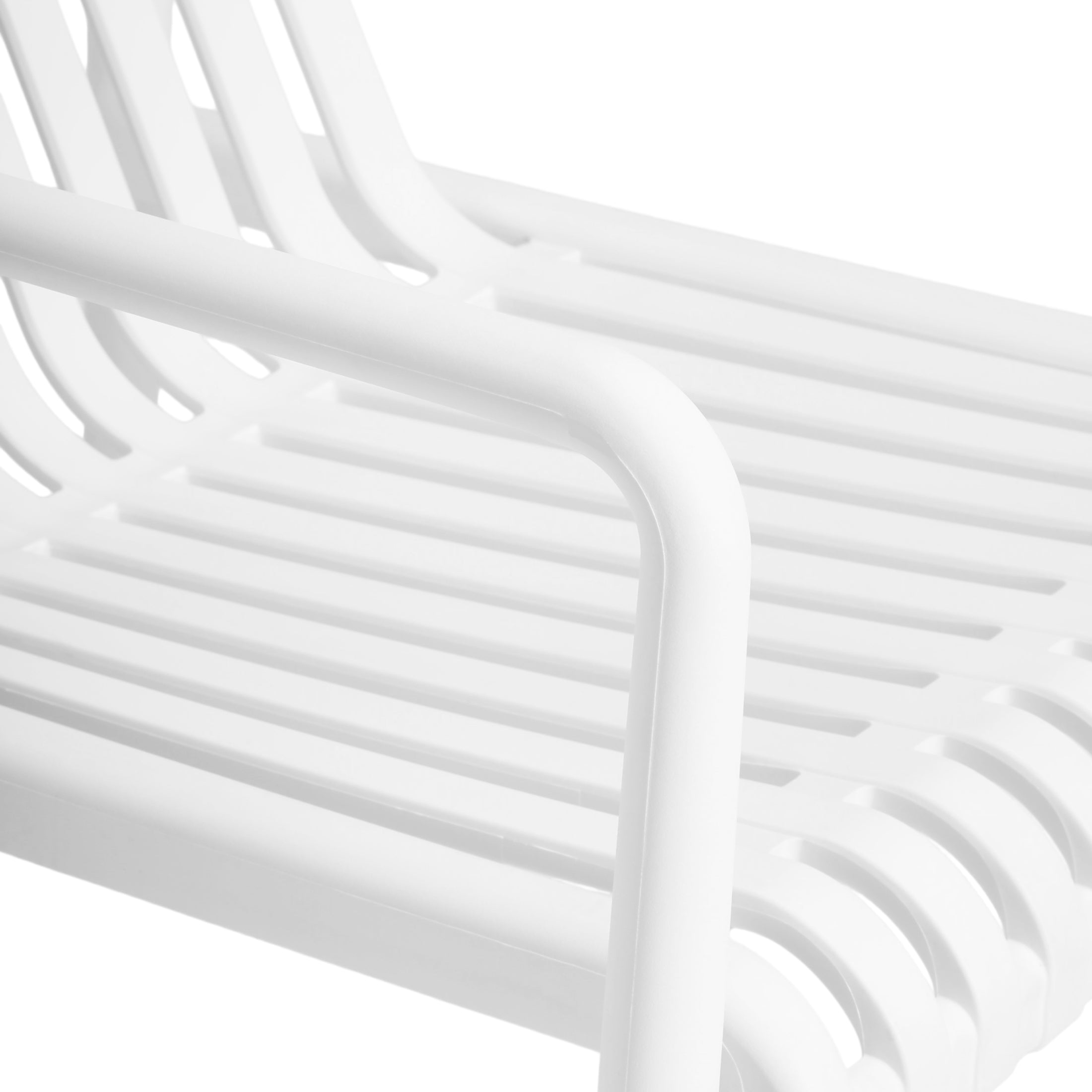 Sunshine Outdoor Modern Stackable Plastic Patio Club Armchairs (Set of 2)