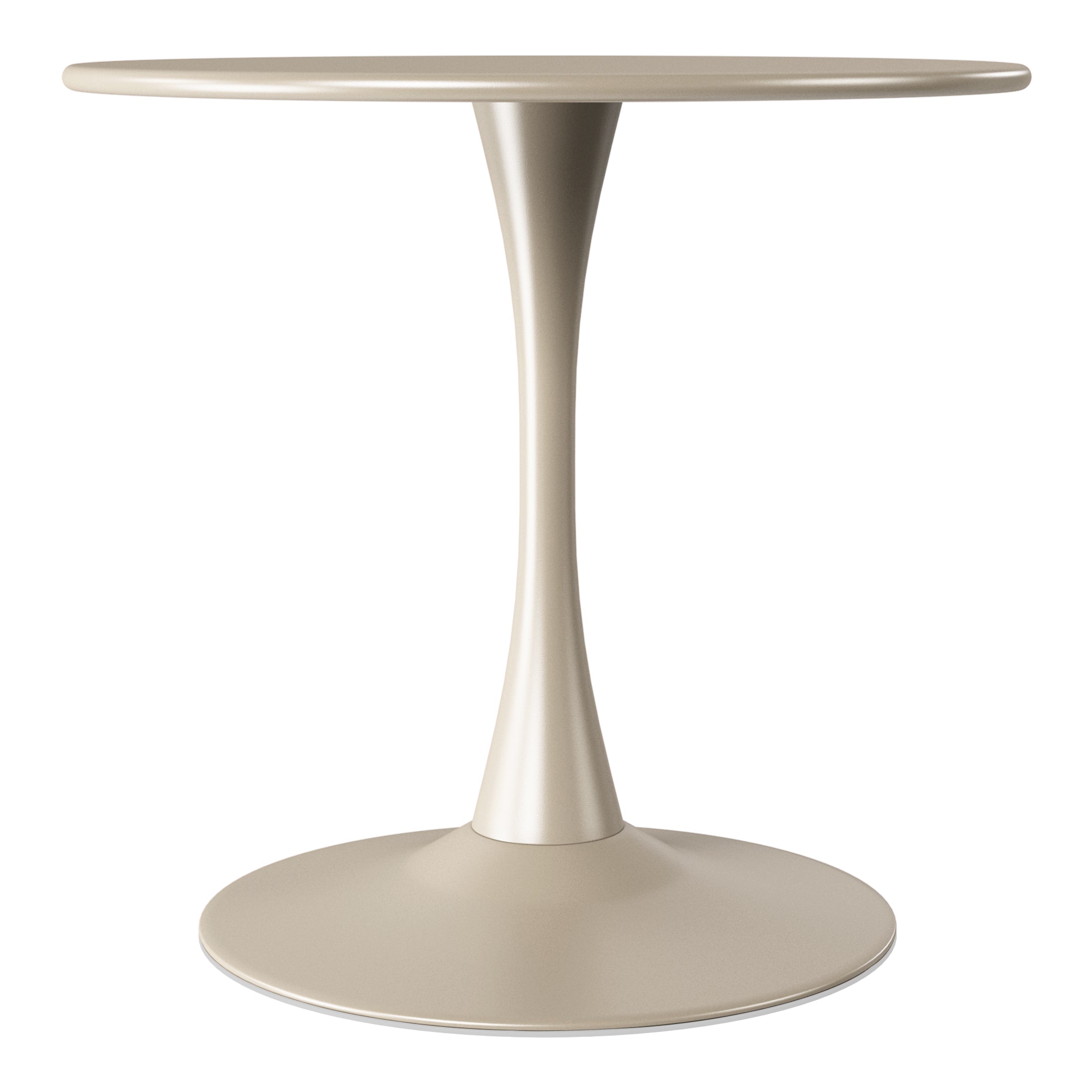 Sunshine 31.5" Round Outdoor Indoor Metal Cocktail Dining Table