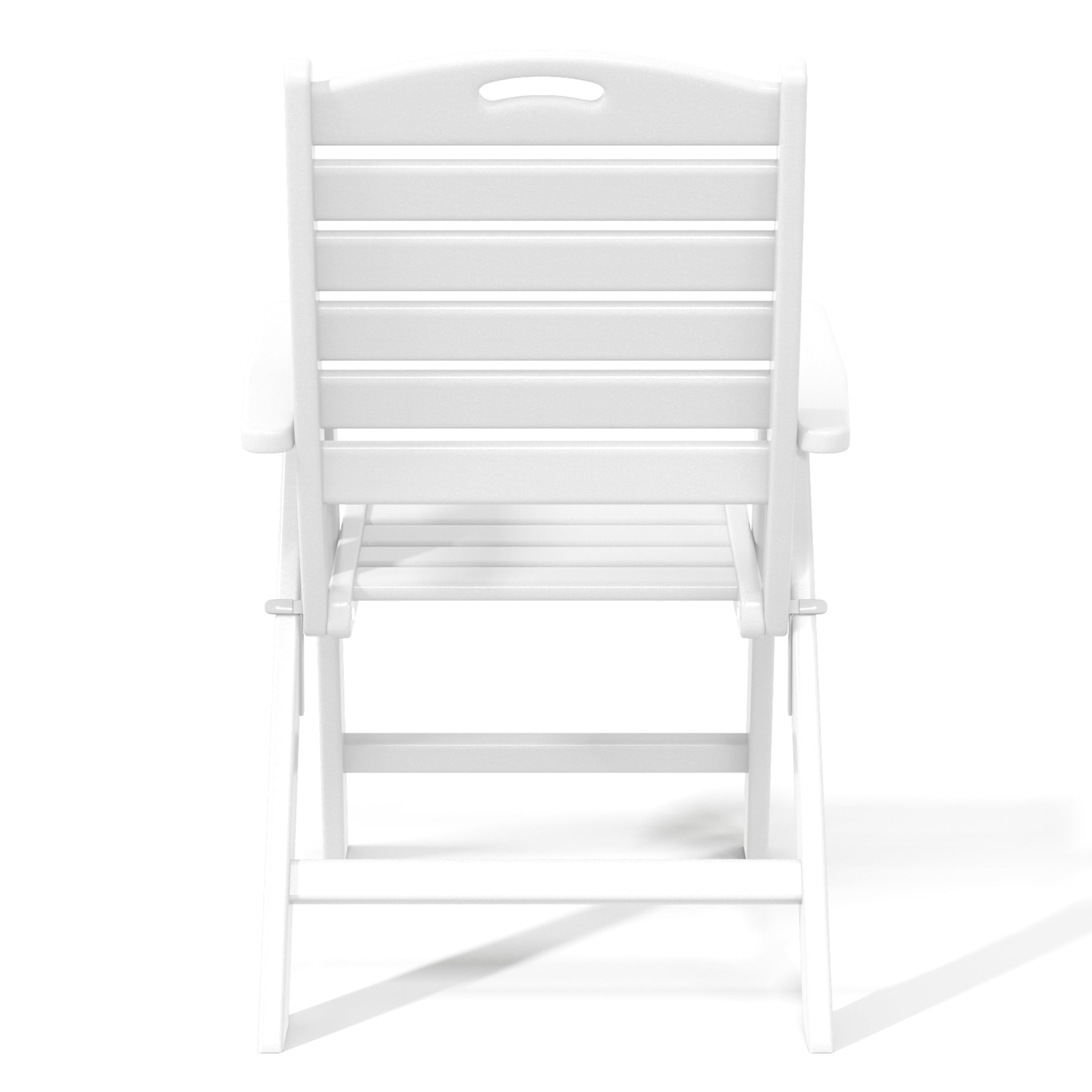 Paradise 7-Piece HDPE Rectangular Patio Dining Table Set with Foldable Chairs