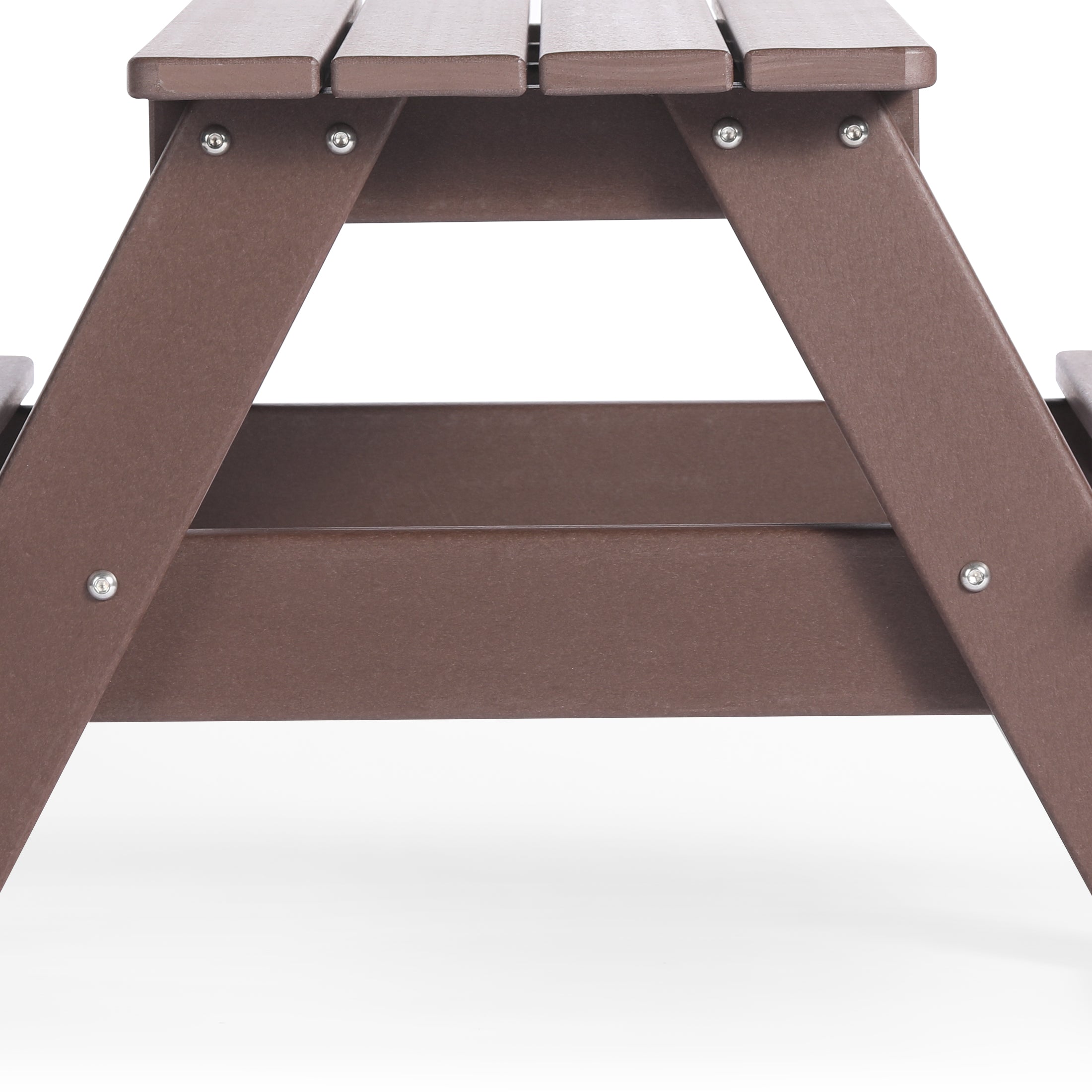 Paradise Outdoor Patio Kids HDPE Plastic Picnic Bench Table