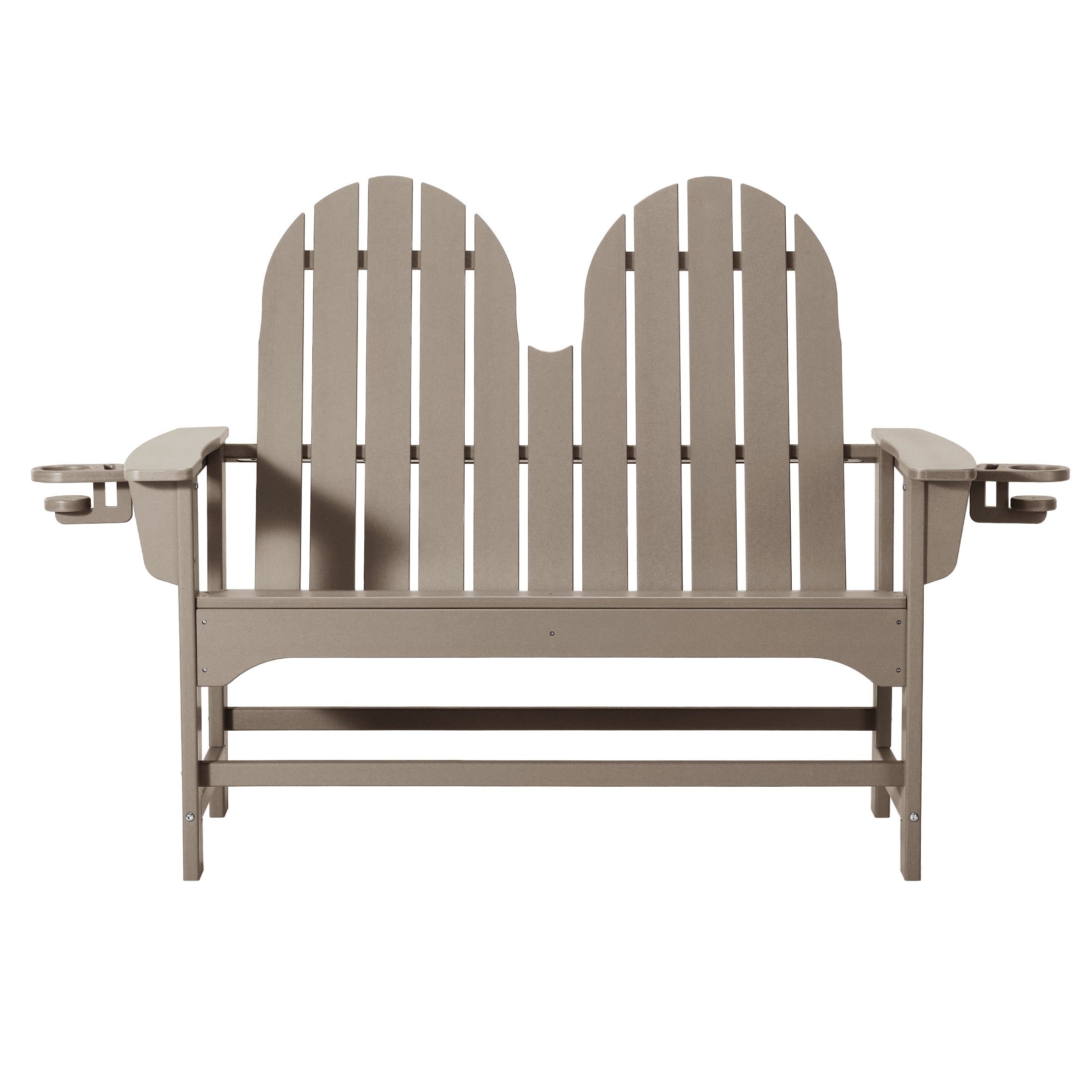 Savannah Outdoor Patio 49" HDPE Adirondack Garden Bench