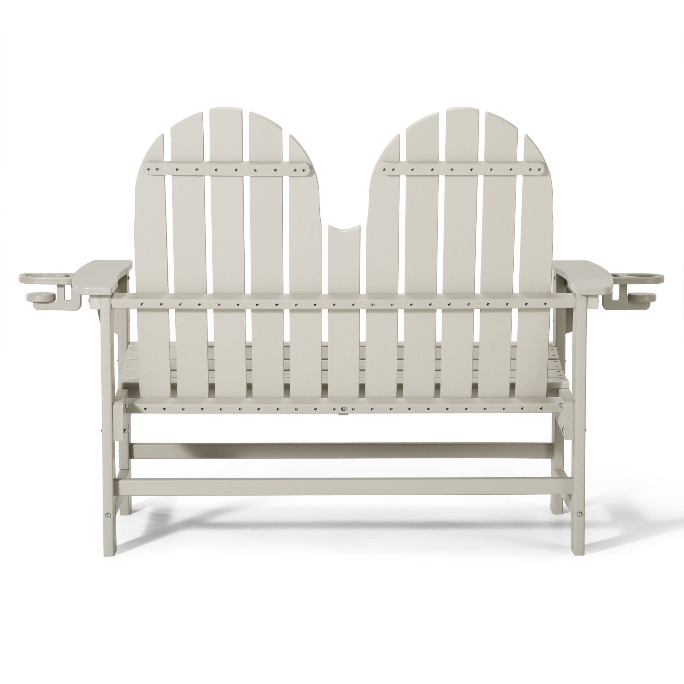 Savannah Outdoor Patio 49" HDPE Adirondack Garden Bench