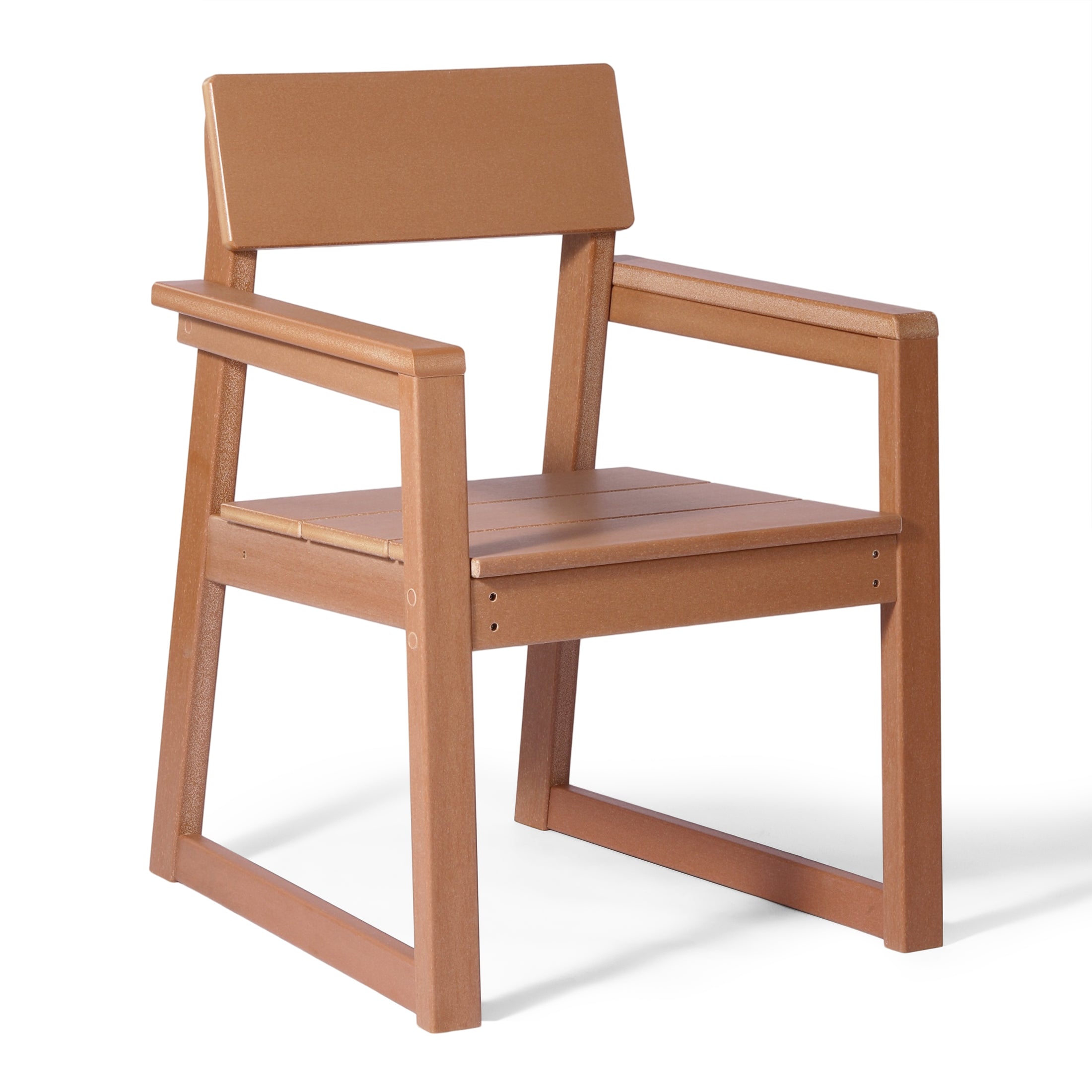Cambria Modern HDPE Outdoor Patio Dining Arm Chairs (Set of 2)