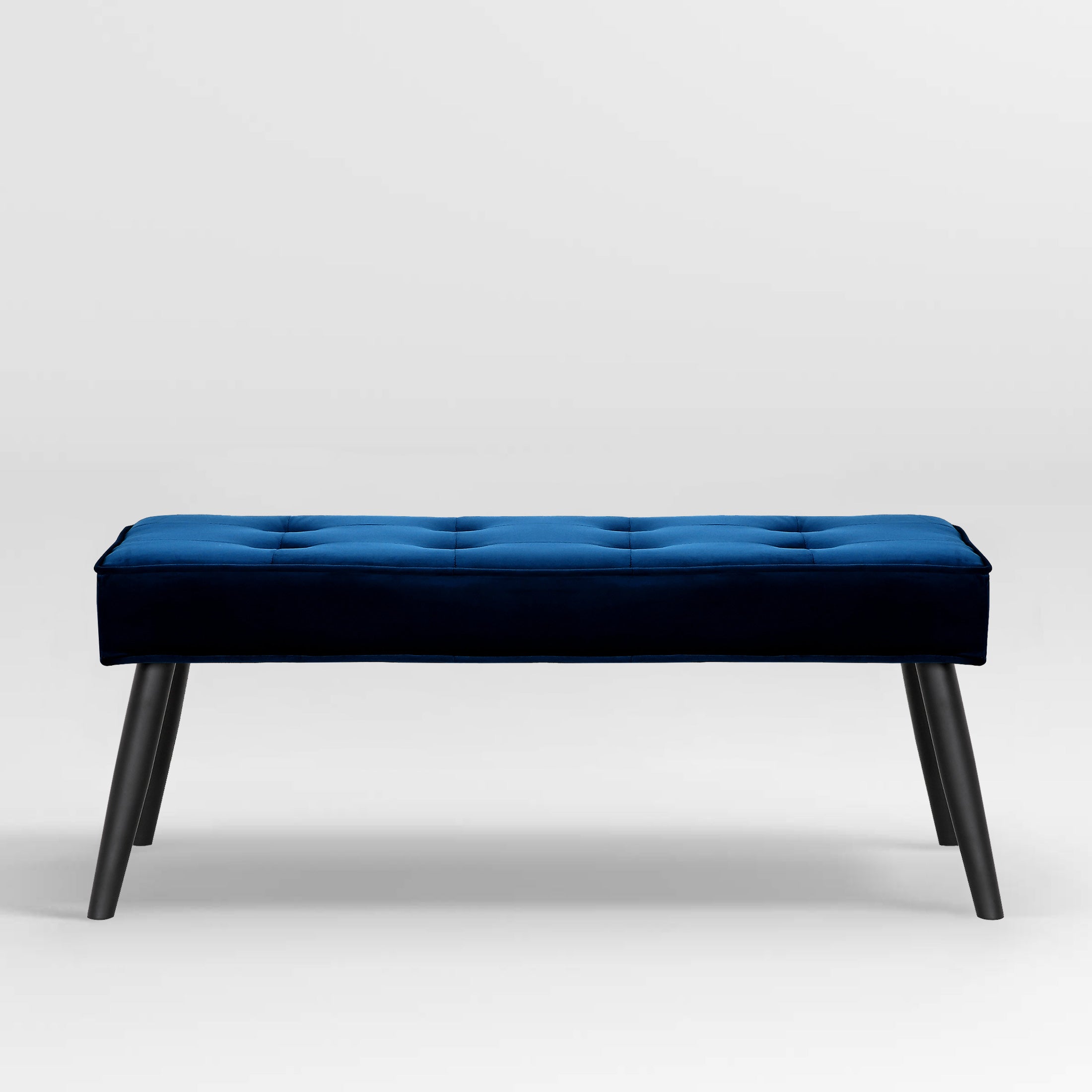 Hank Button Tufted Velvet Upholstered Accent Bench