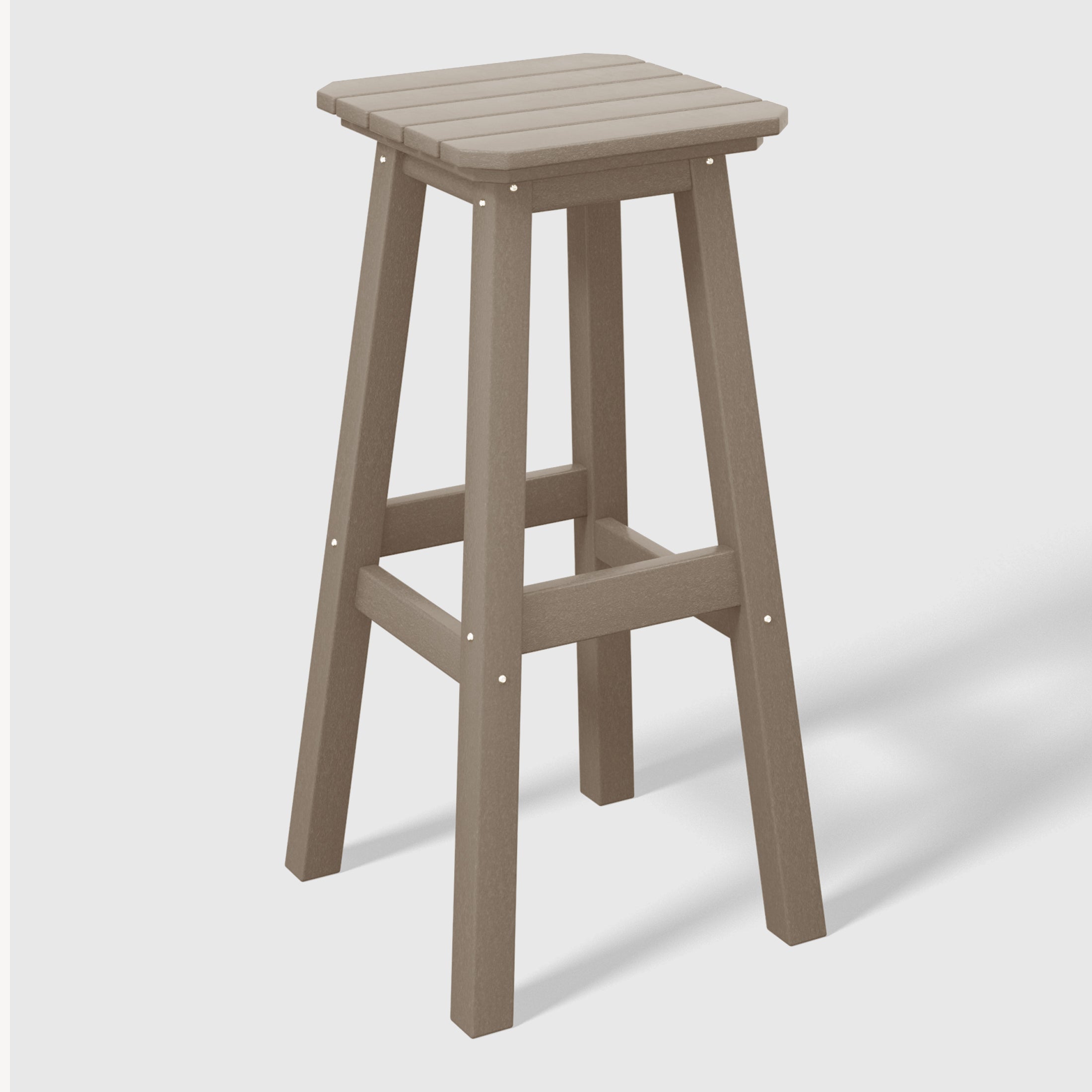 Paradise 5-Piece HDPE Outdoor Patio Dining Bar Bistro Table Set with Bar Stools