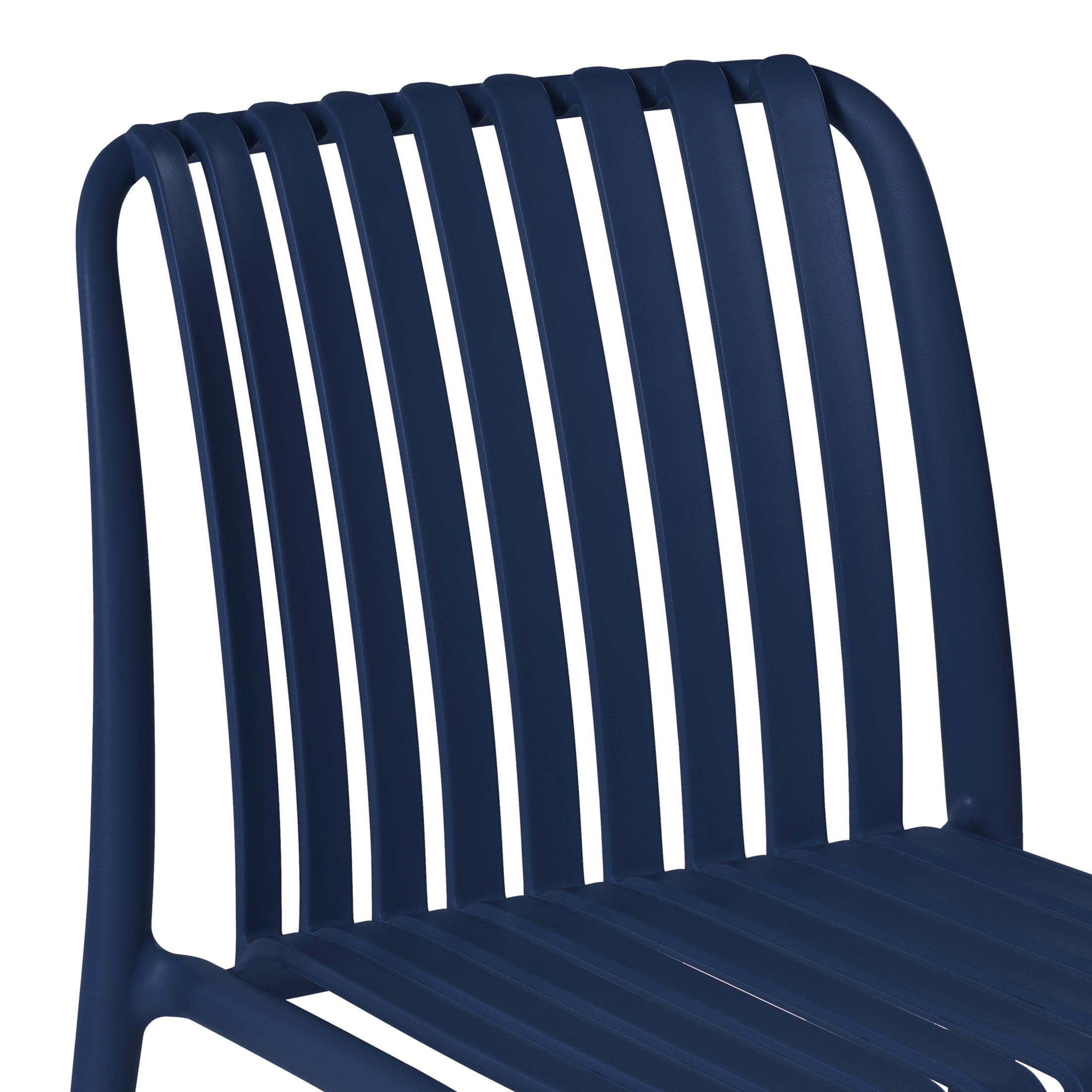 Sunshine Outdoor Stackable Polypropylene Plastic Dining Side Chairs (Set of 2)