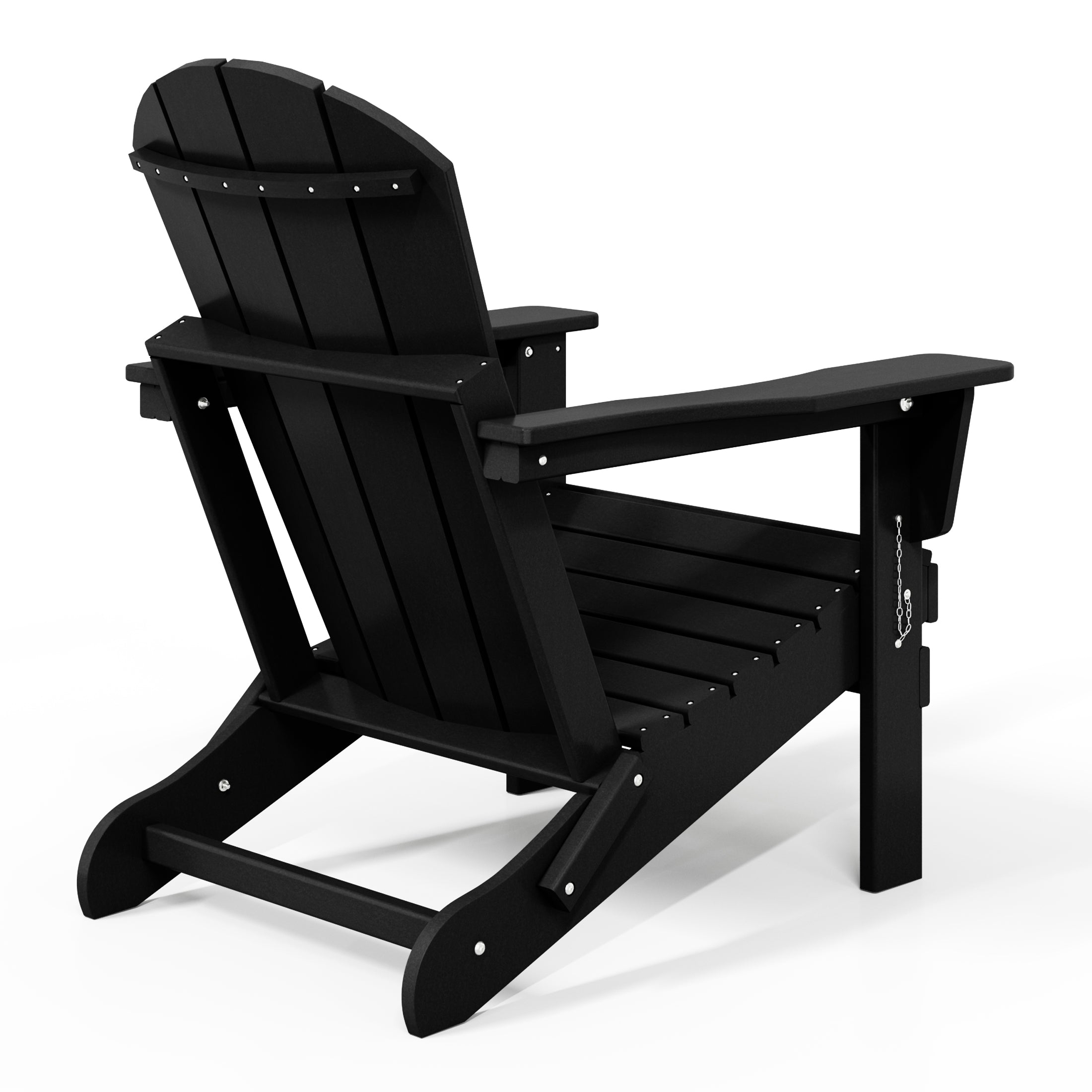Paradise HDPE Outdoor Patio Folding Poly Adirondack Chair
