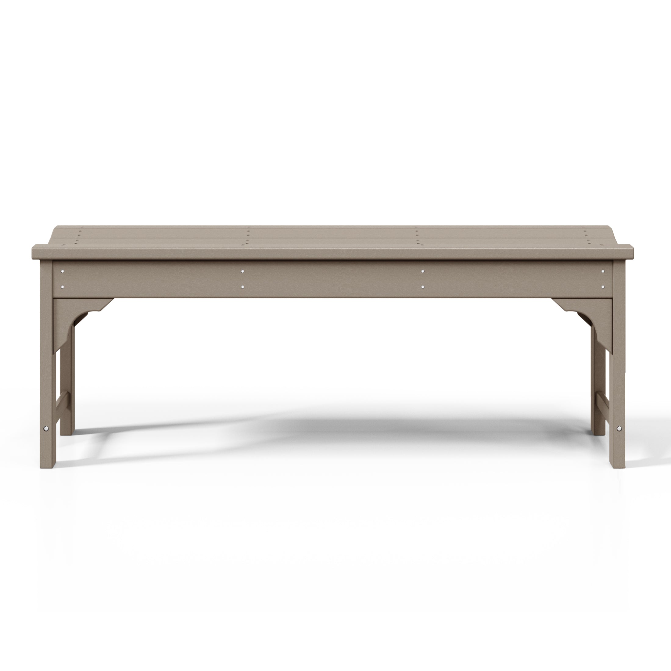 Paradise 48" length backless Poly Wood Outdoor / Garden bench