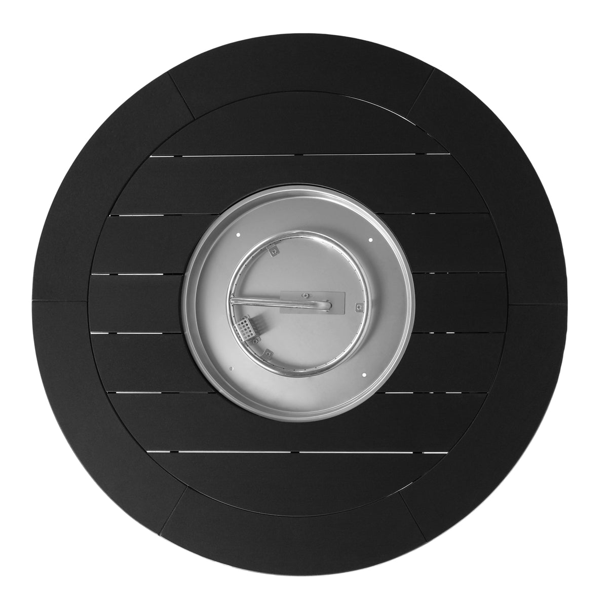 Sol 47" Modern Outdoor Patio Propane Round Counter Height Fire Pit Table