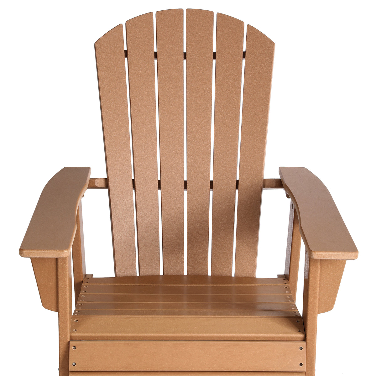 Portside Outdoor Patio Shell-back Adirondack Dining Chair Weather Resistant