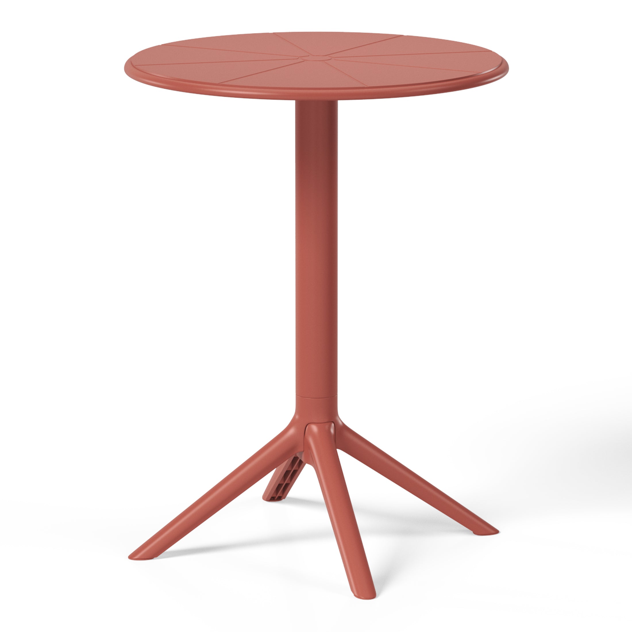 Sunshine 3-Piece Outdoor Resin Patio Bistro Table Set with Stackable Patio Dining Side Chairs