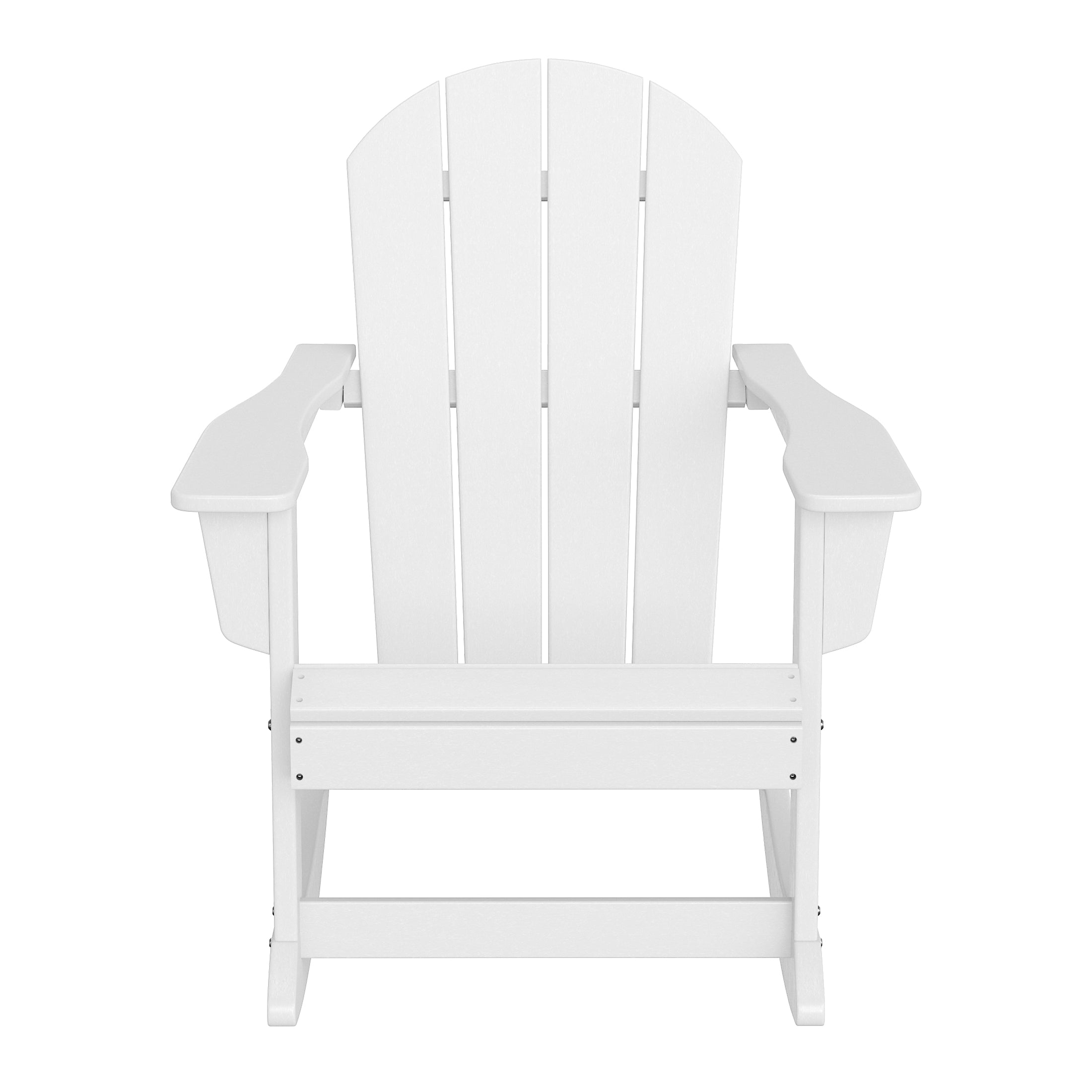 Paradise 3-Piece set Outdoor / Patio Poly Adirondack rocking chairs with a side table ( 2 seater )