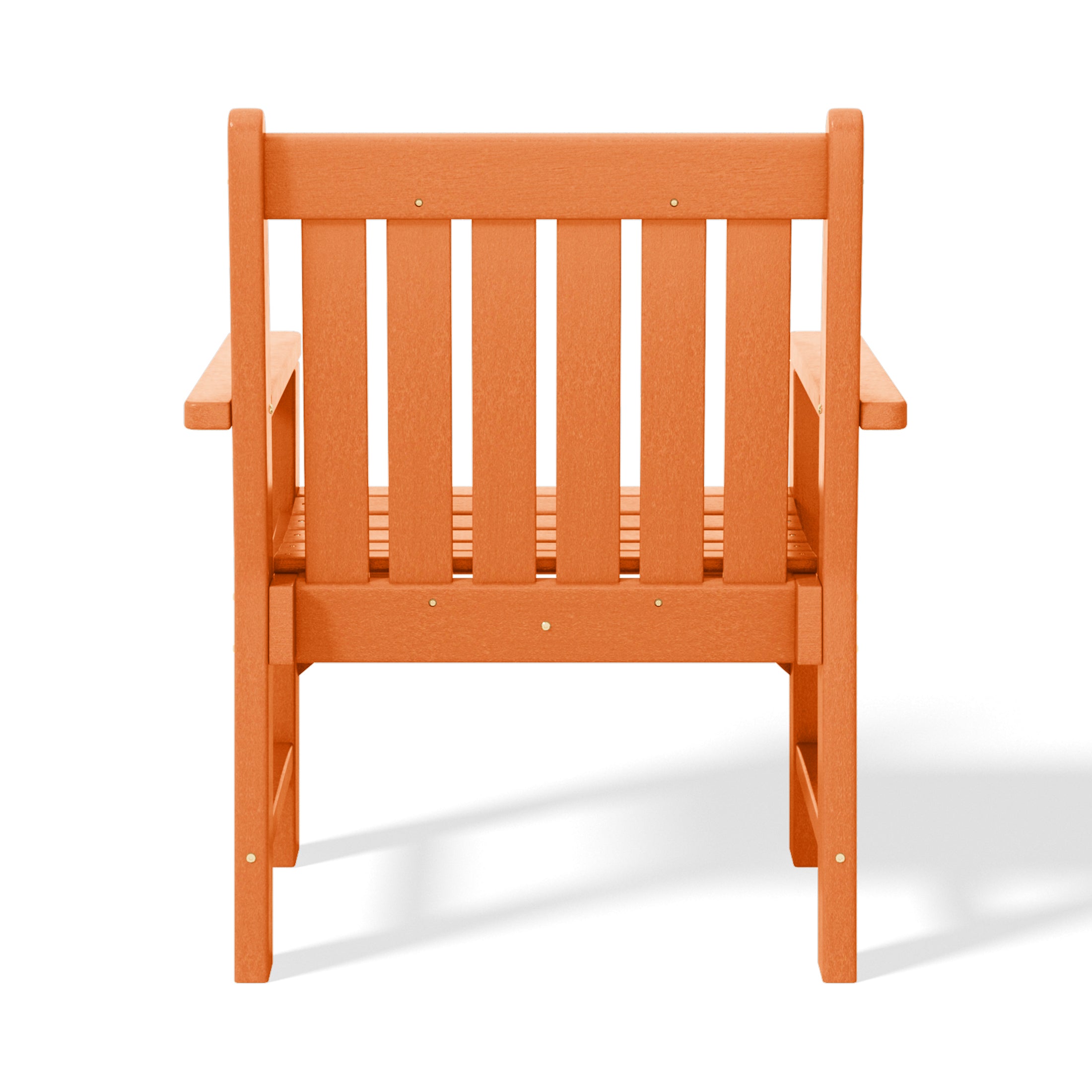 Paradise Outdoor Patio 3-Piece HDPE Adirondack Garden Chairs with Square Adirondack Side Table Set