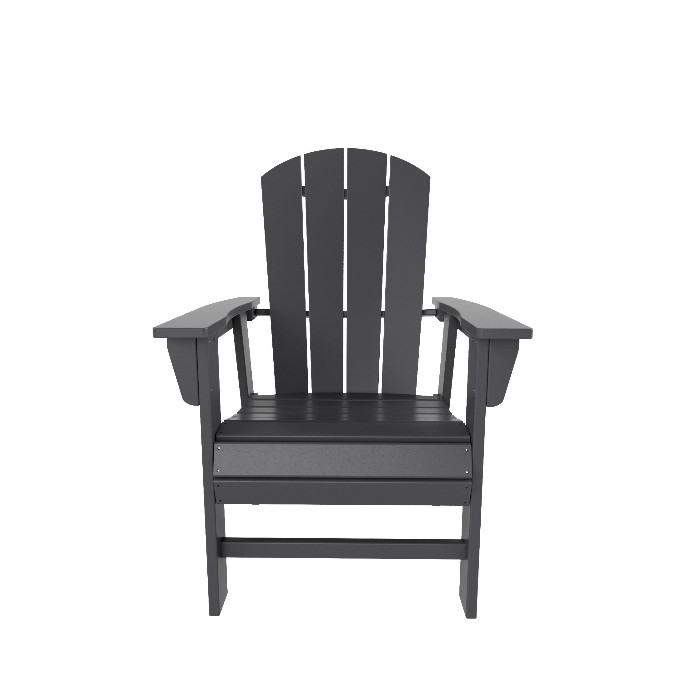 Paradise Malibu Outdoor Patio HDPE Plastic Adirondack Dining Chair