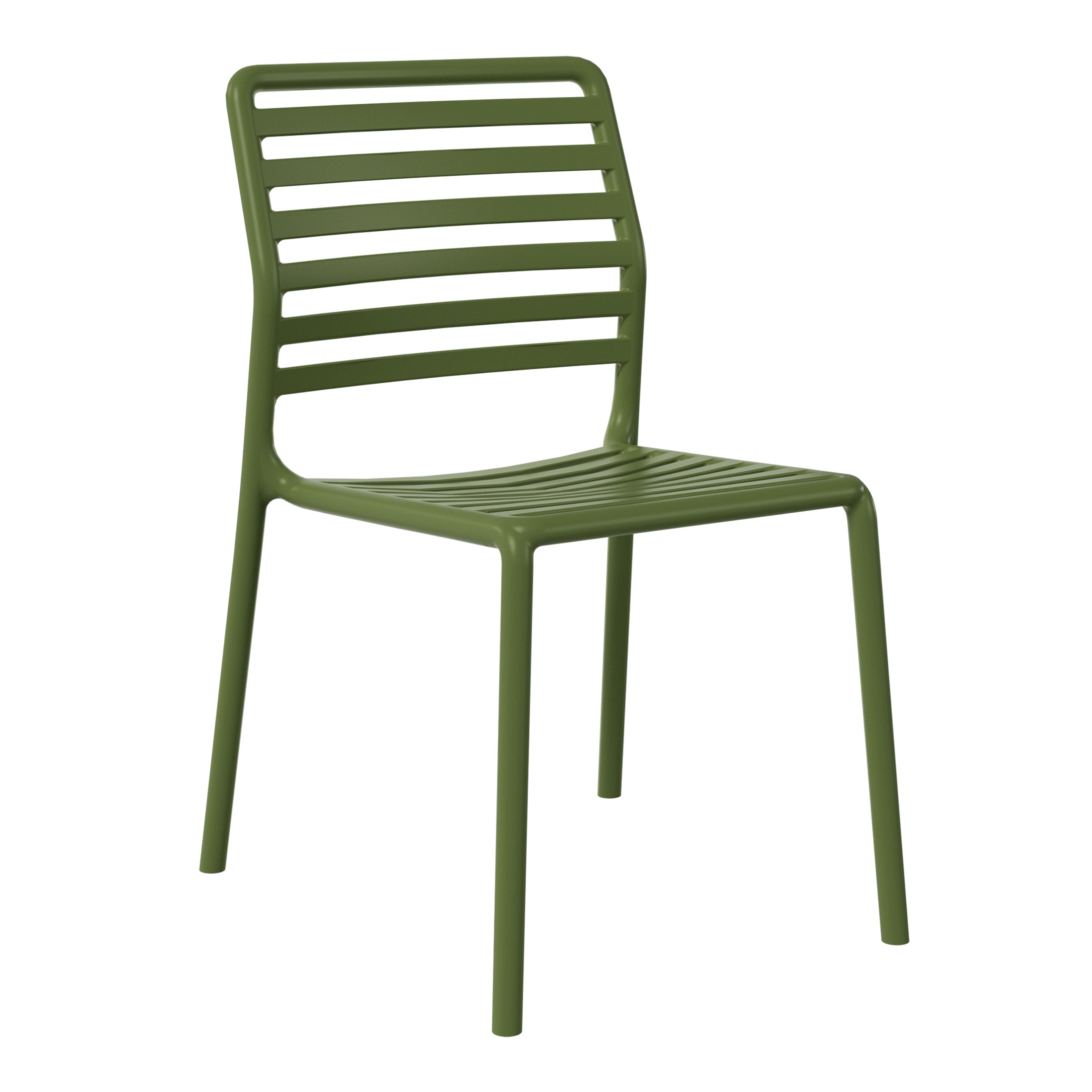 Sunshine Outdoor Stackable Polypropylene Plastic Resin Dining Side Chairs (Set of 2)