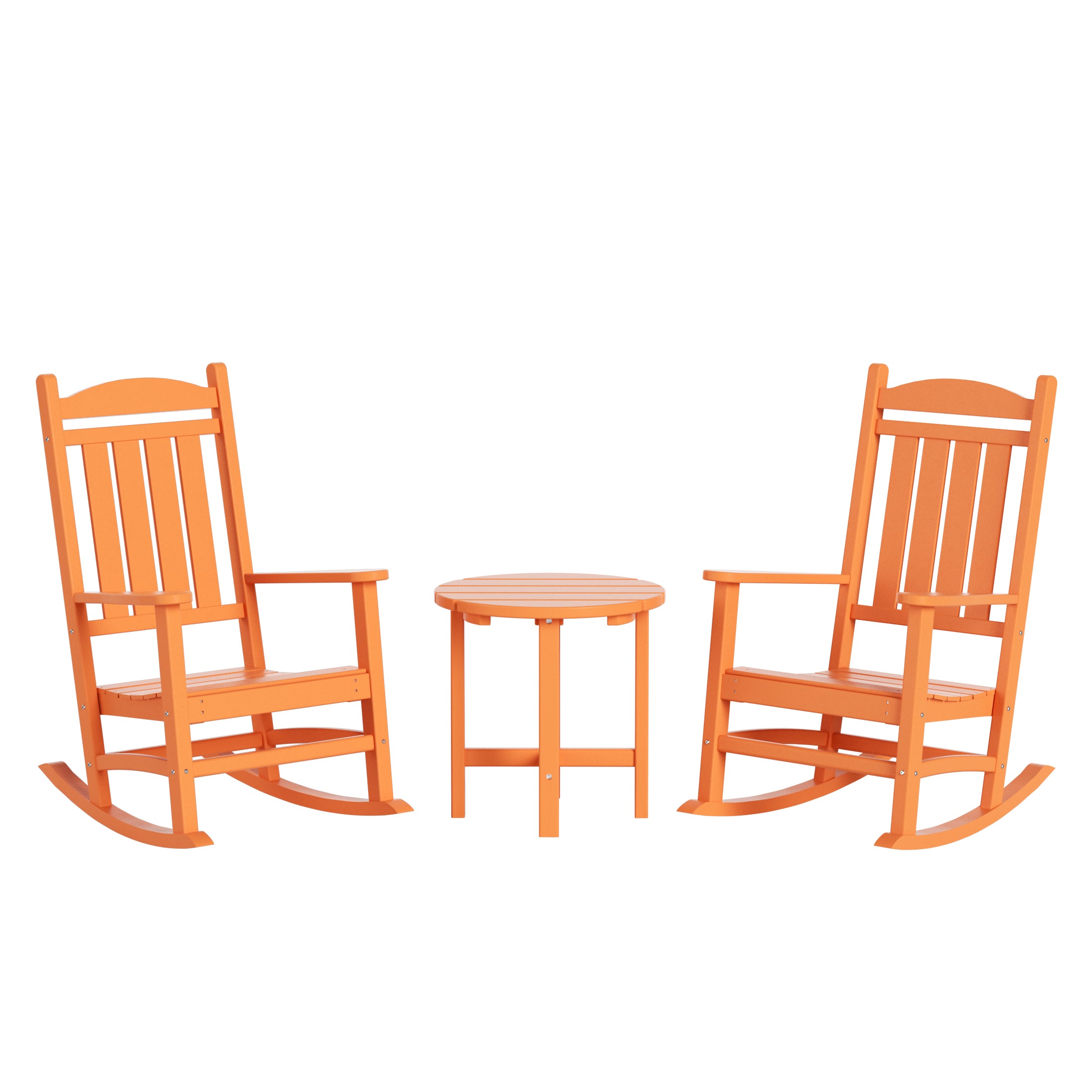 Paradise 3-Piece set Outdoor / Patio rocking chairs with a side table ( 2 seater )