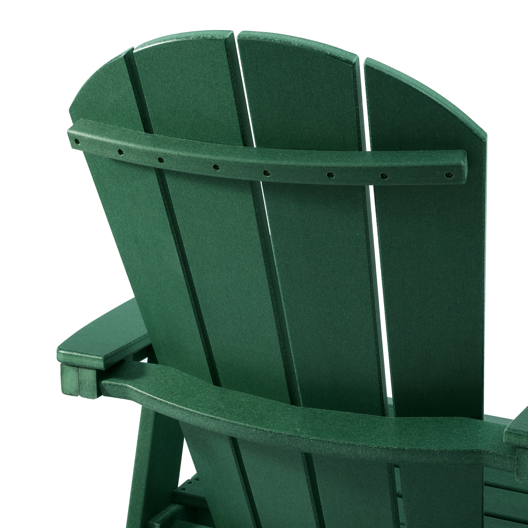 Paradise Outdoor HDPE Swivel Adirondack Bar Height Chair With Cup Holder