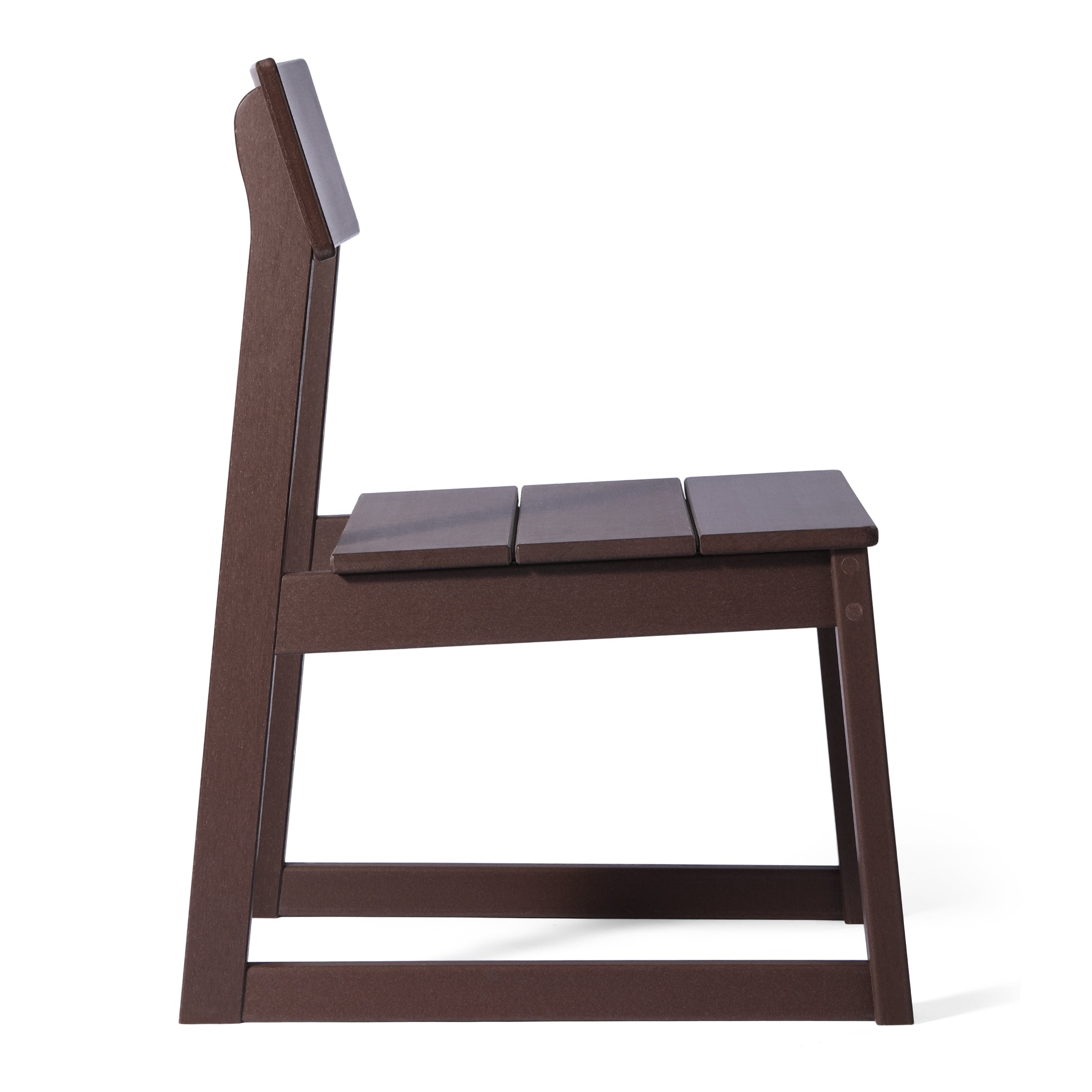 Cambria Modern HDPE Outdoor Armless Patio Dining Chairs (Set of 2)