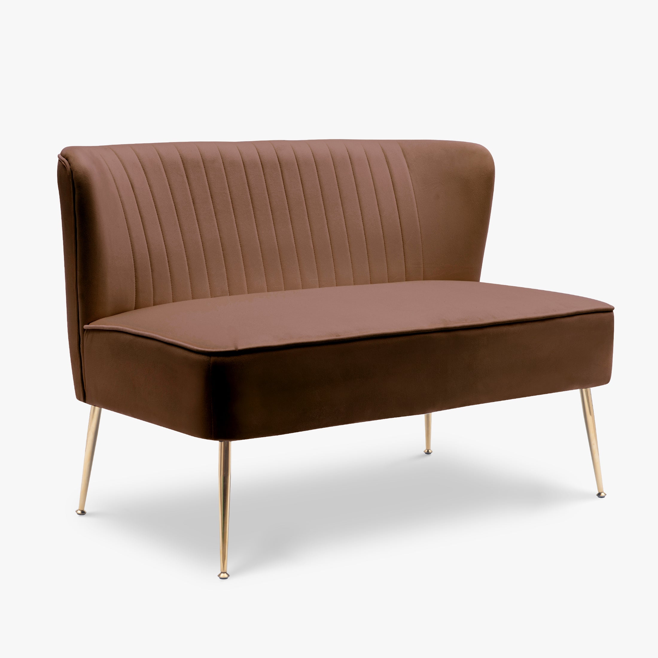 Alaia Mid Century Modern Tufted Velvet Loveseat Sofa and 25