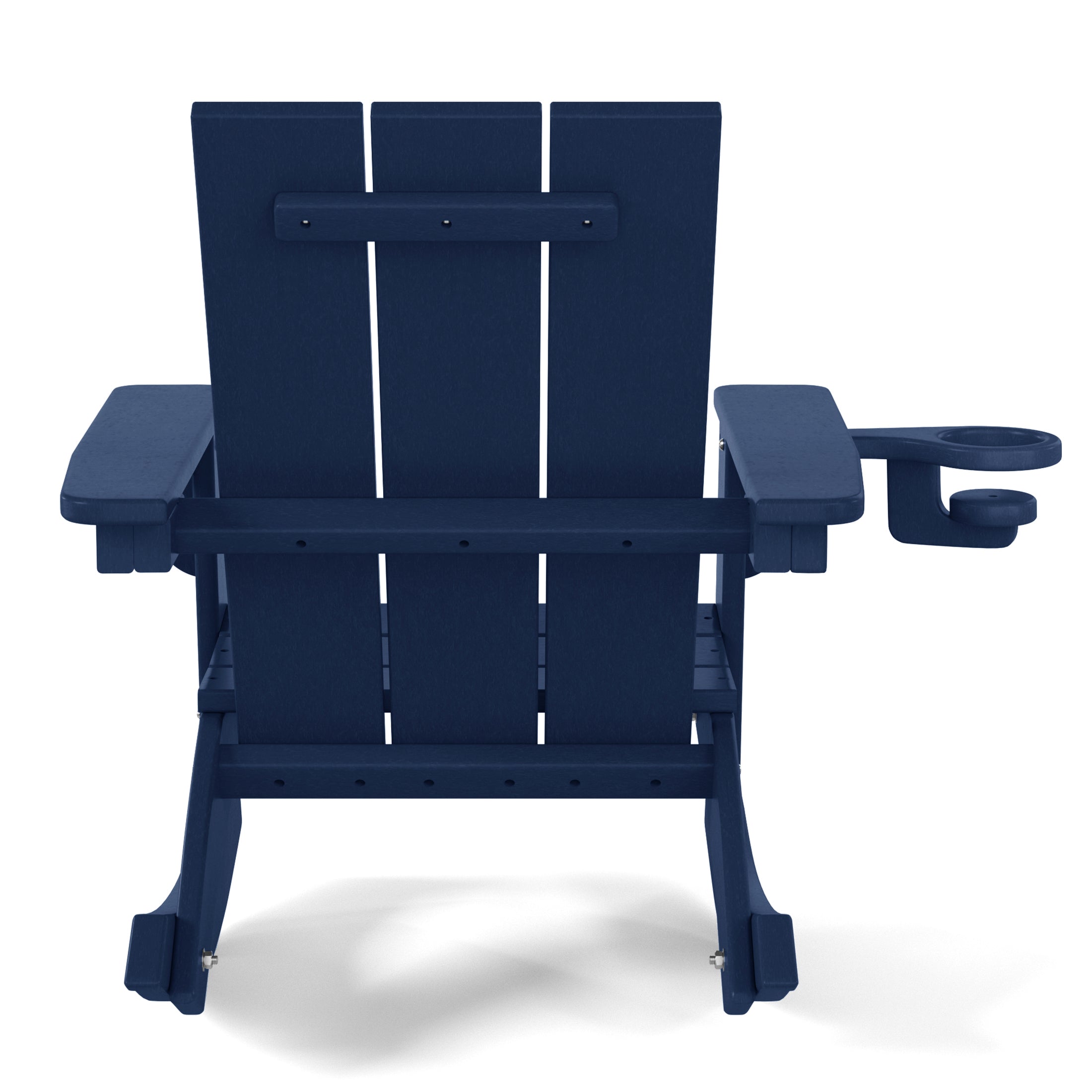 Palms Outdoor HDPE Plastic Preschool Toddler Modern Adirondack Rocking Chairs (Set of 2)