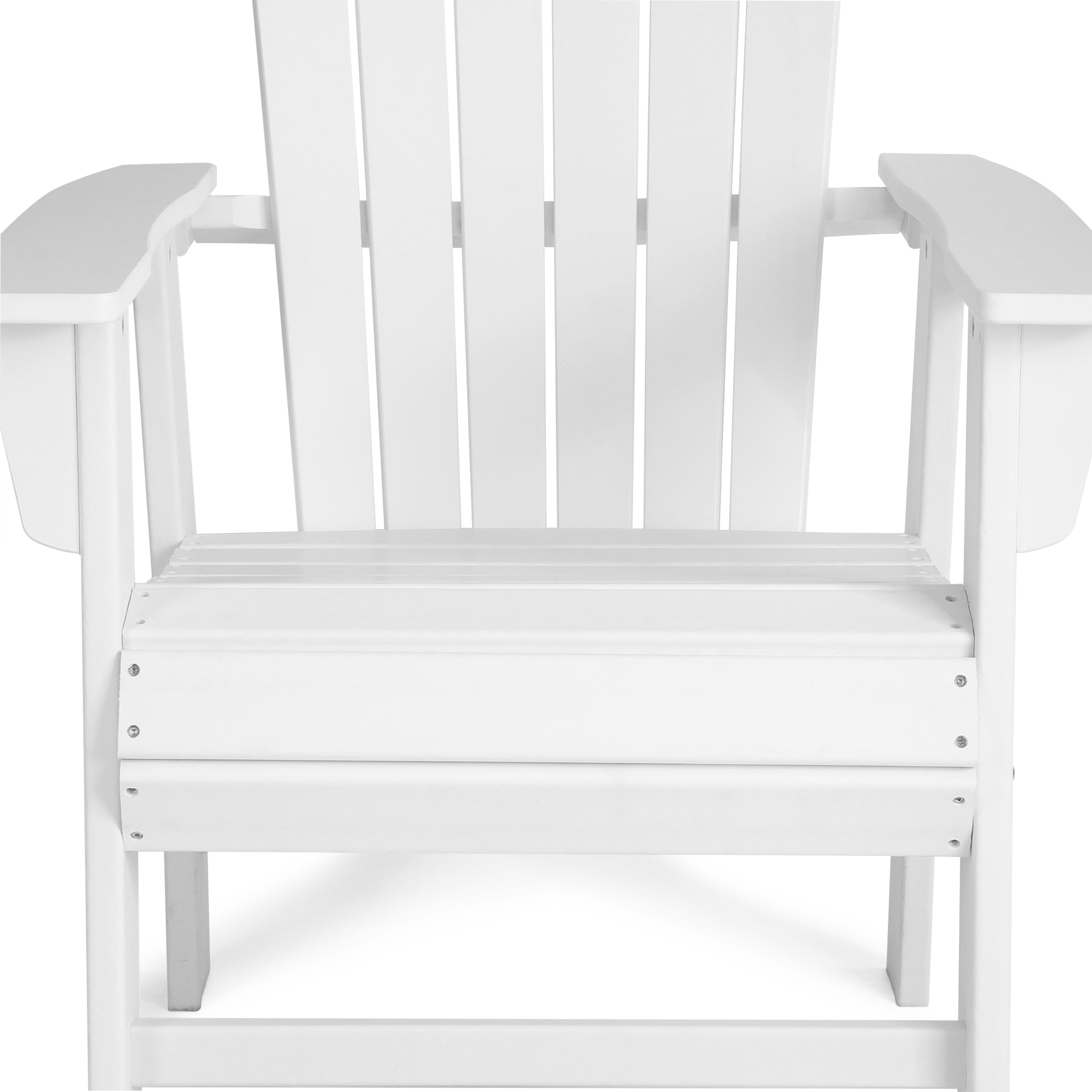 Portside Outdoor Modern HDPE Adirondack Patio Dining Chairs (Set of 2)